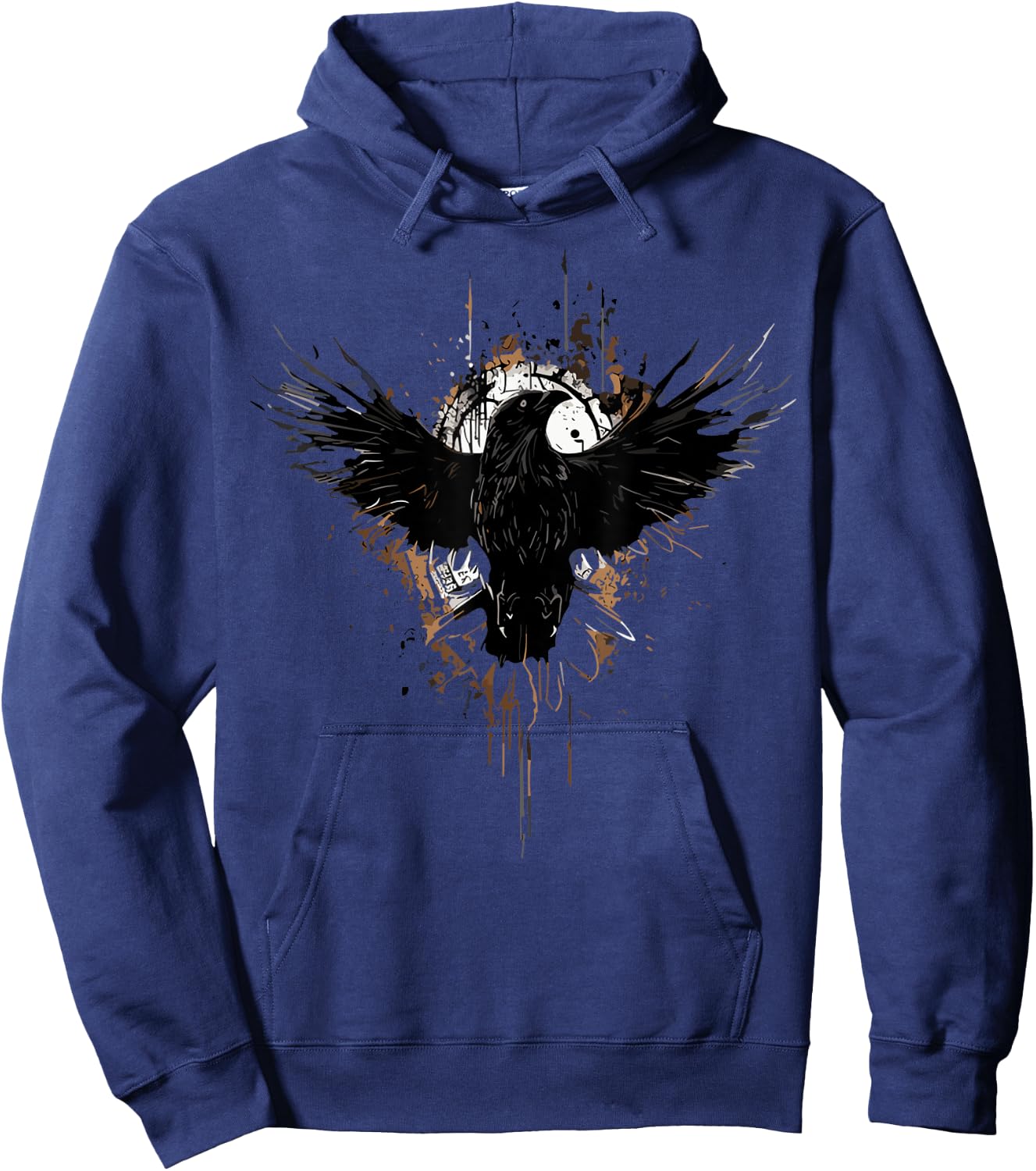 Crow Raven Norse Mythology Viking Vikings Nordic Bird Hoodie - Hoodie | Navy