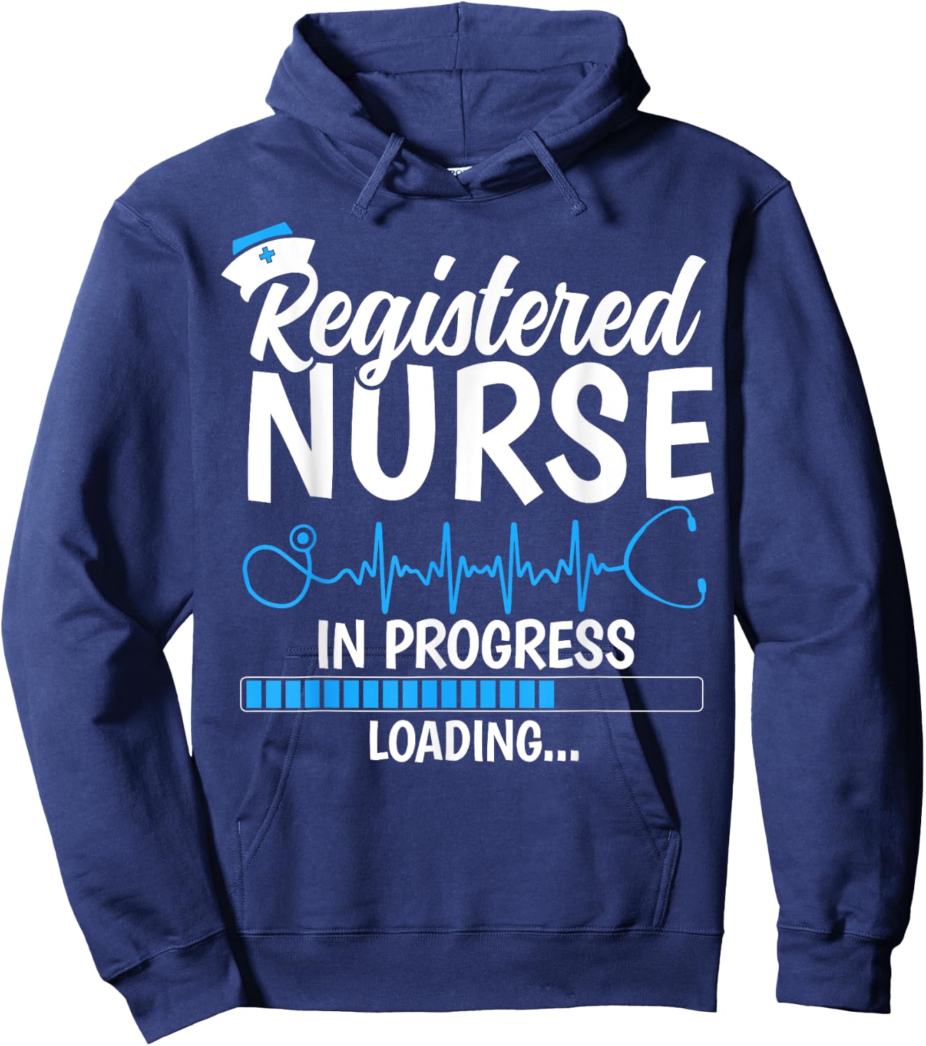 Registered Nurse in Progress Loading - Future RN Gifts Hoodie - Hoodie | Navy