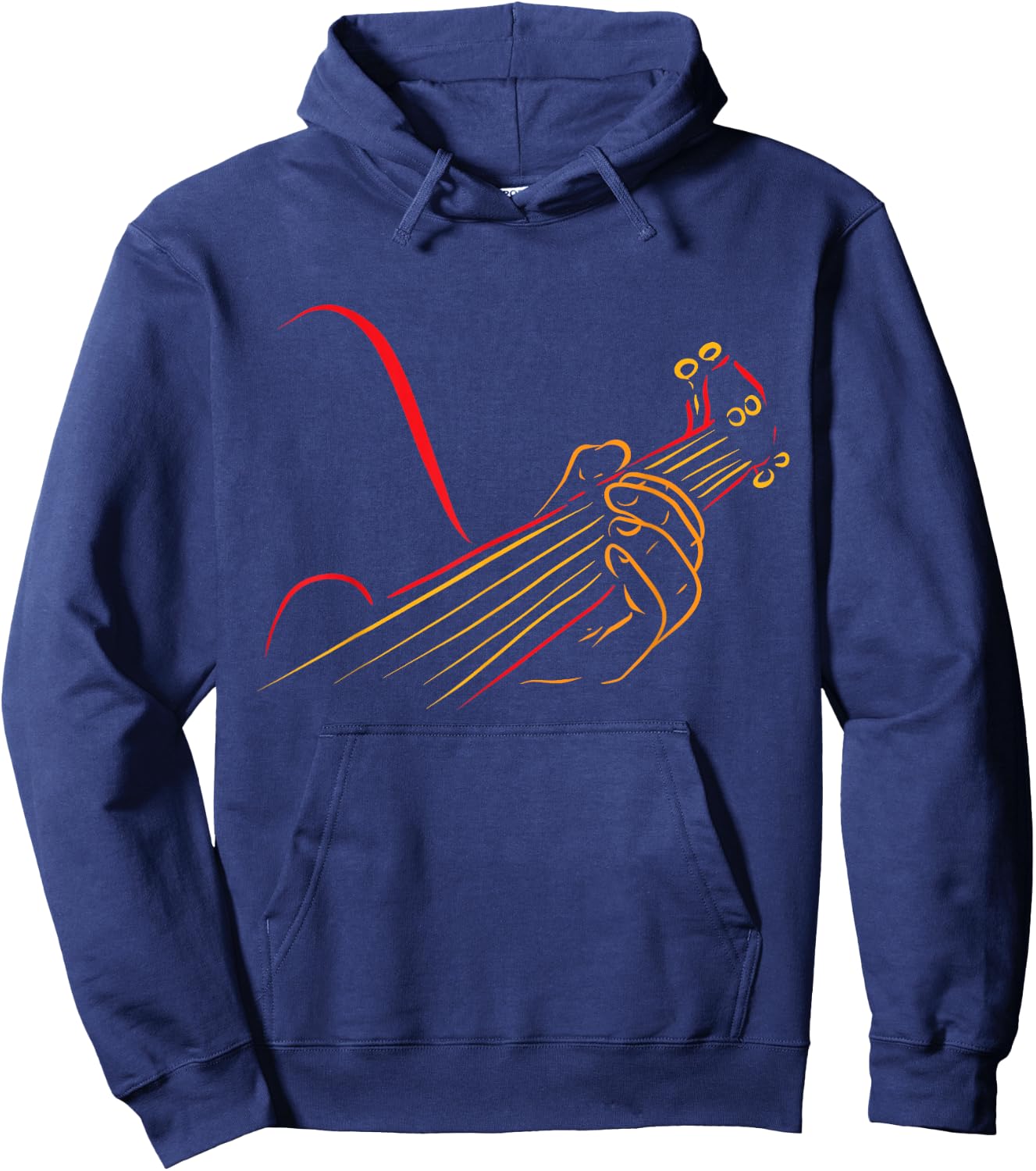 Playing Guitar Guitarist Music Life Funny Gift Hoodie - Hoodie | Navy