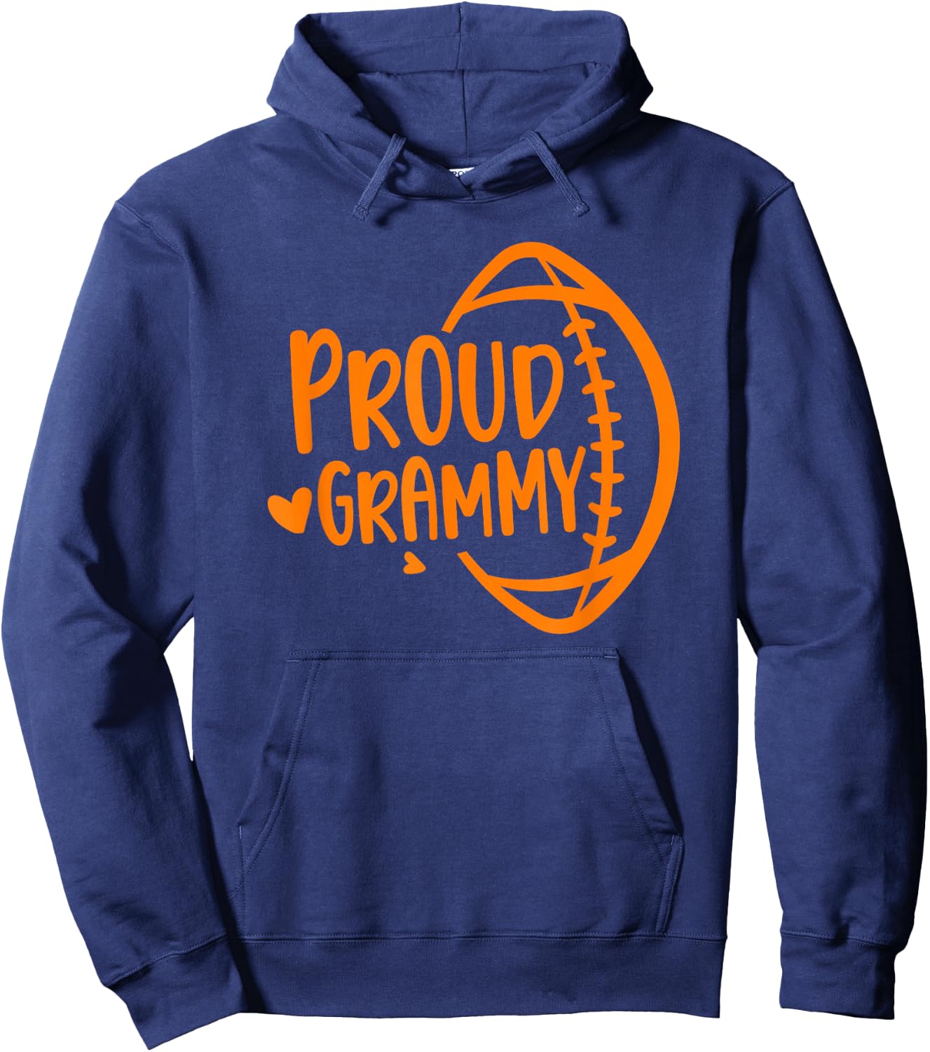Proud Grammy Of A Football Player Football Grammy Grandma Hoodie - Hoodie | Navy