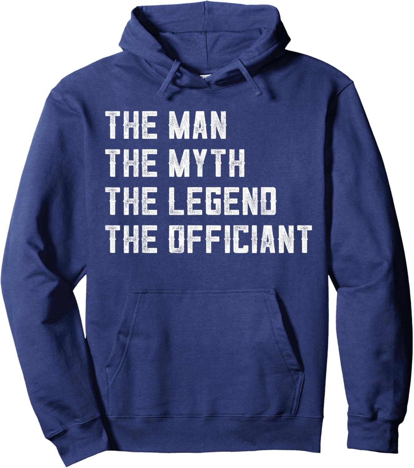 The Man Myth Legend Officiant Dad Ordained Minister Hoodie - Hoodie | Navy