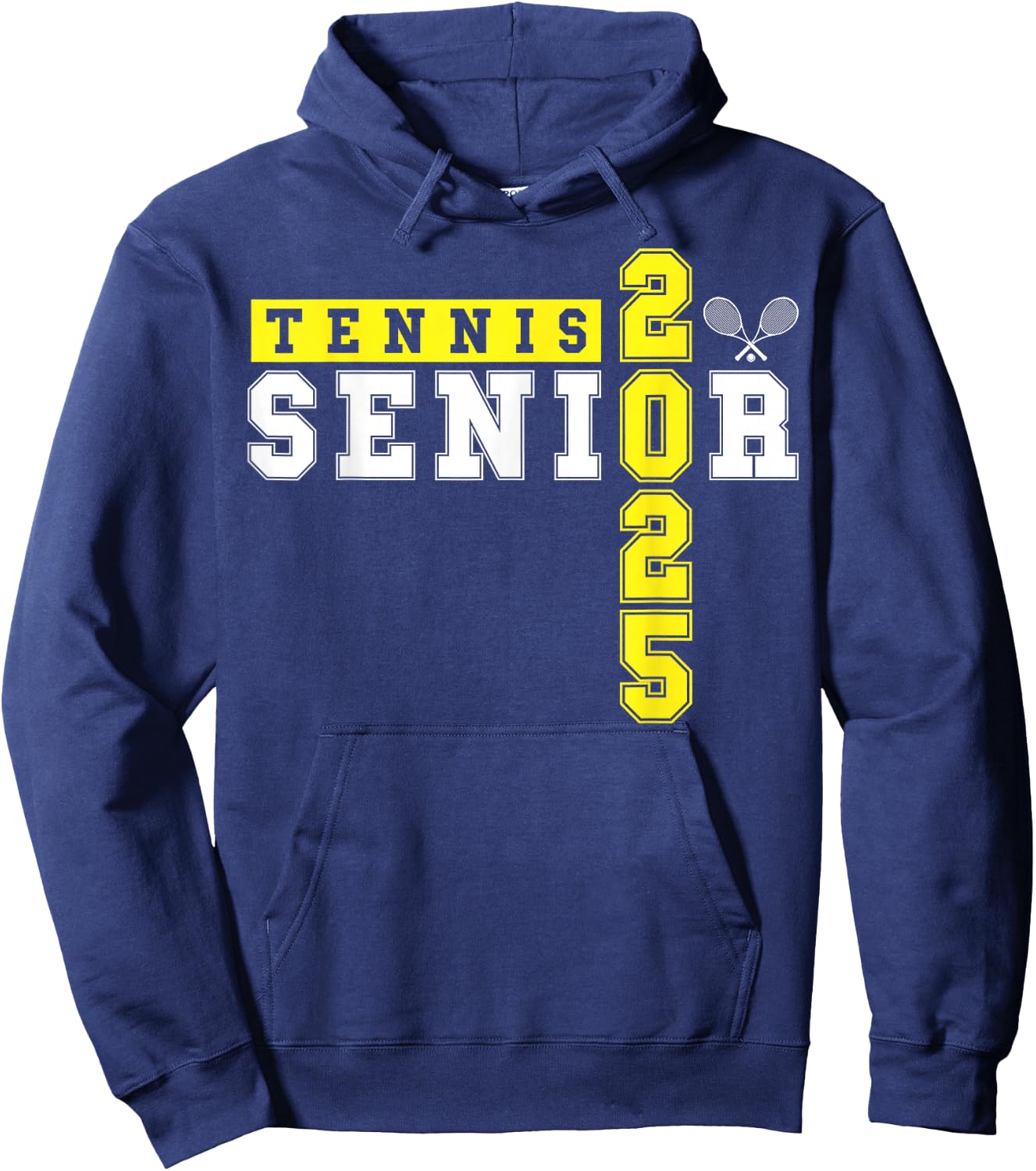 Tennis Senior Night Tennis Senior 2025 Graduation 18 Hoodie - Hoodie | Navy