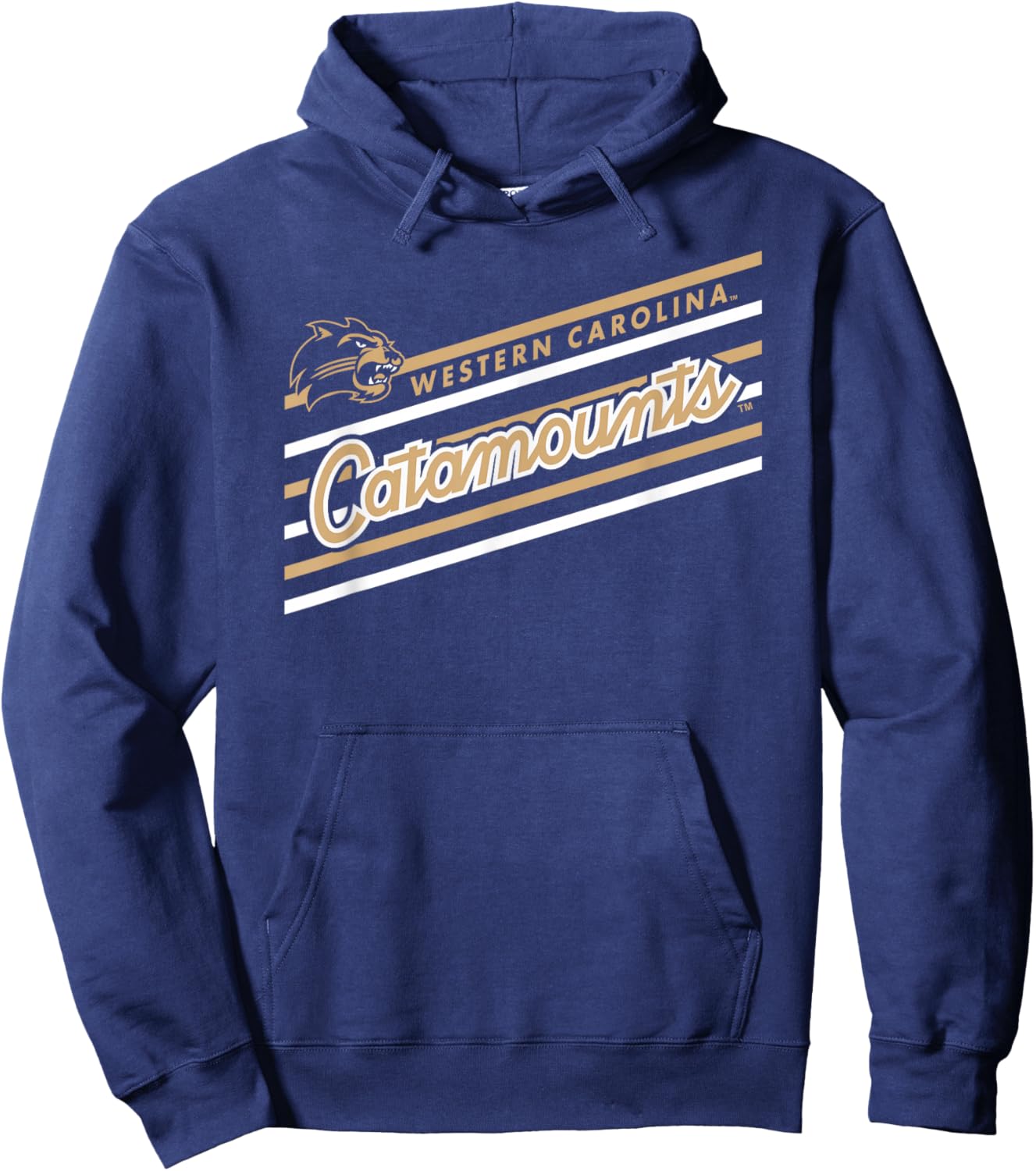 Western Carolina Catamounts Retro Performer Purple Hoodie - Hoodie | Navy