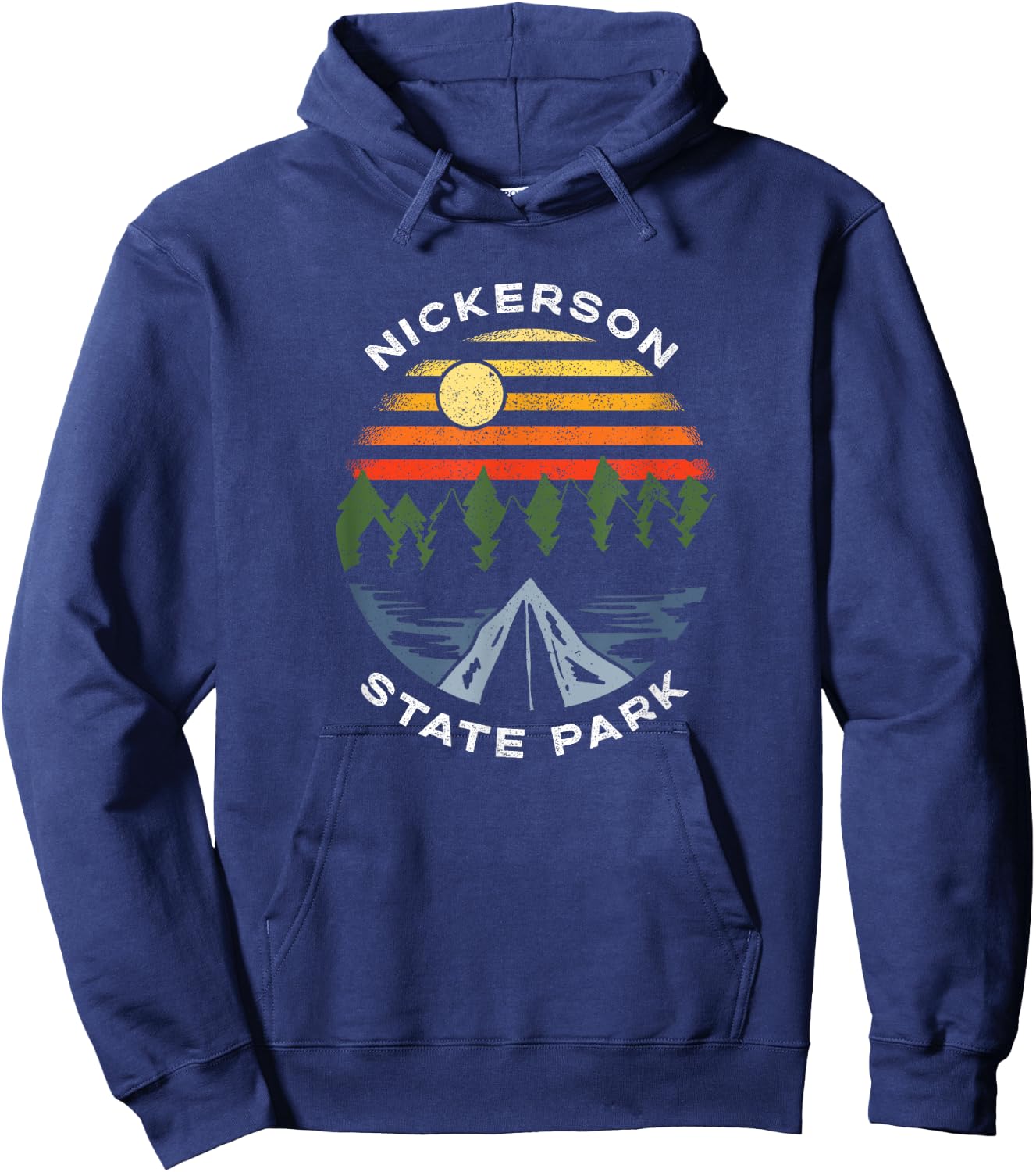 Nickerson State Park Massachusetts Camping Souvenir Hoodie - Hoodie | Navy