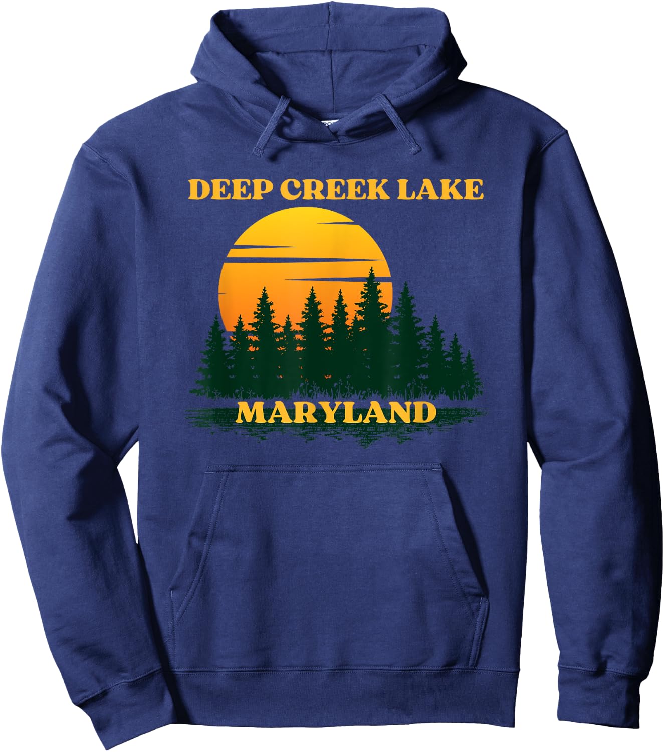 Deep Creek Lake Maryland Hoodie - Hoodie | Navy