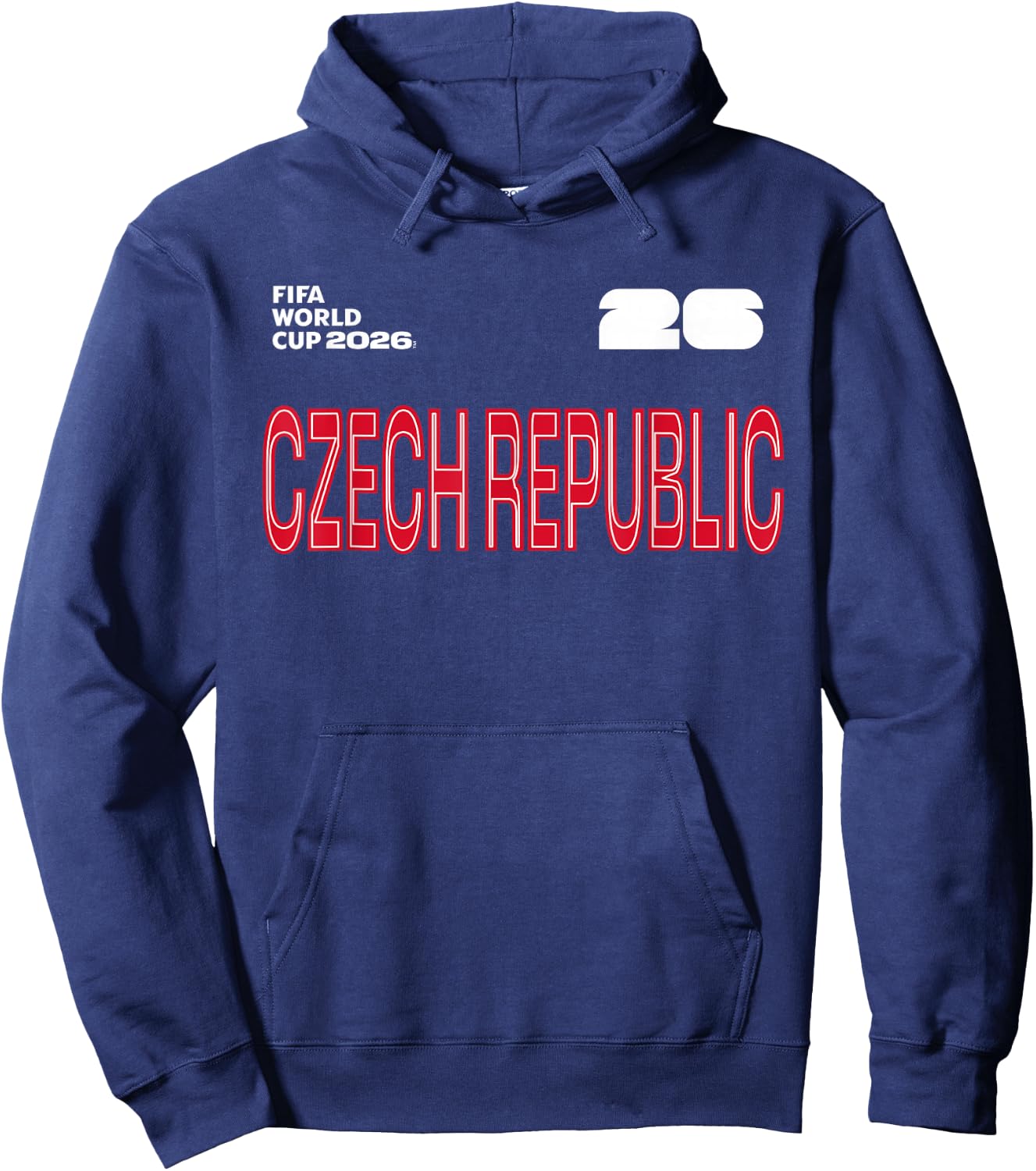 FIFA World CUP26 Czech Republic Outline Graphic Hoodie - Hoodie | Navy