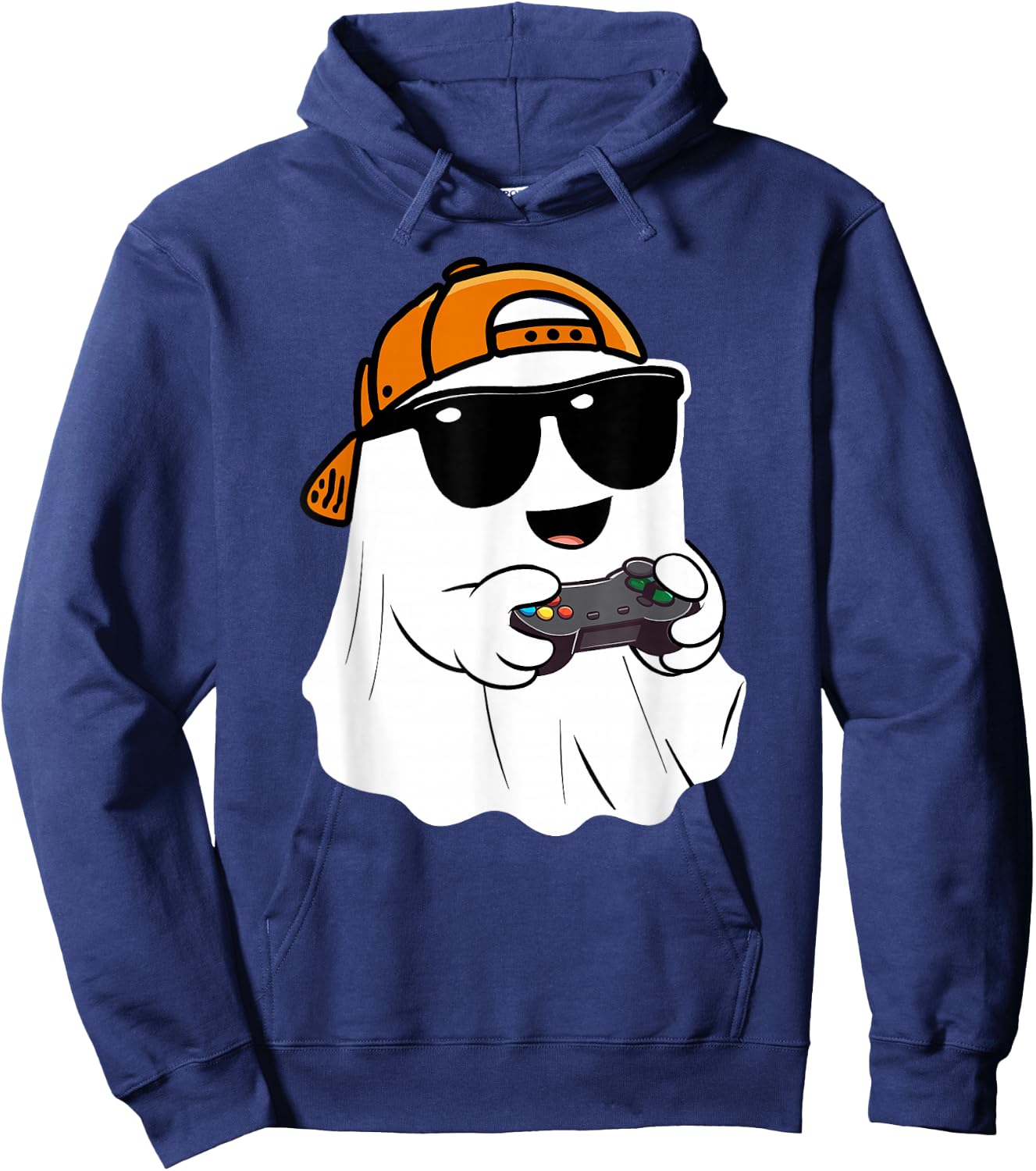 Halloween boys kids ghost gamer scary Costume gaming men Hoodie - Hoodie | Navy