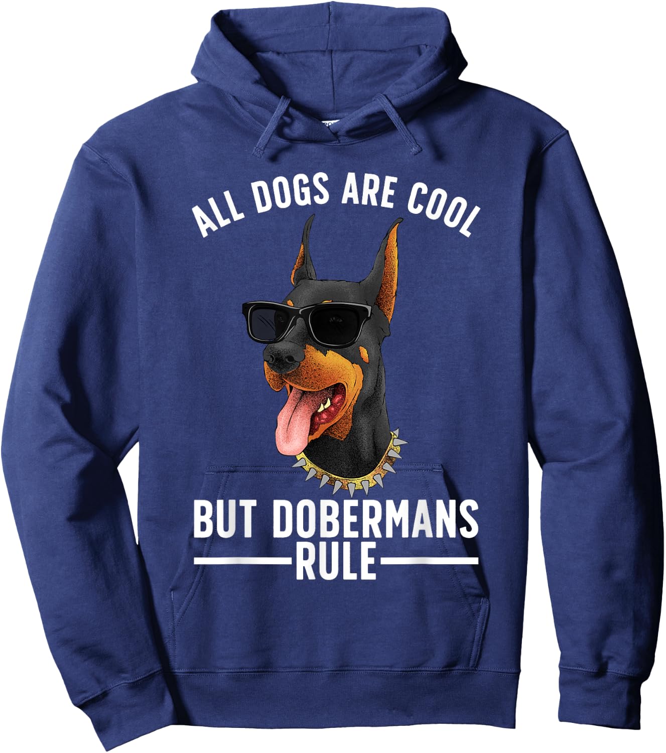 Cool Doberman Women Dobie Pinscher Puppy Dog Lovers Hoodie - Hoodie | Navy