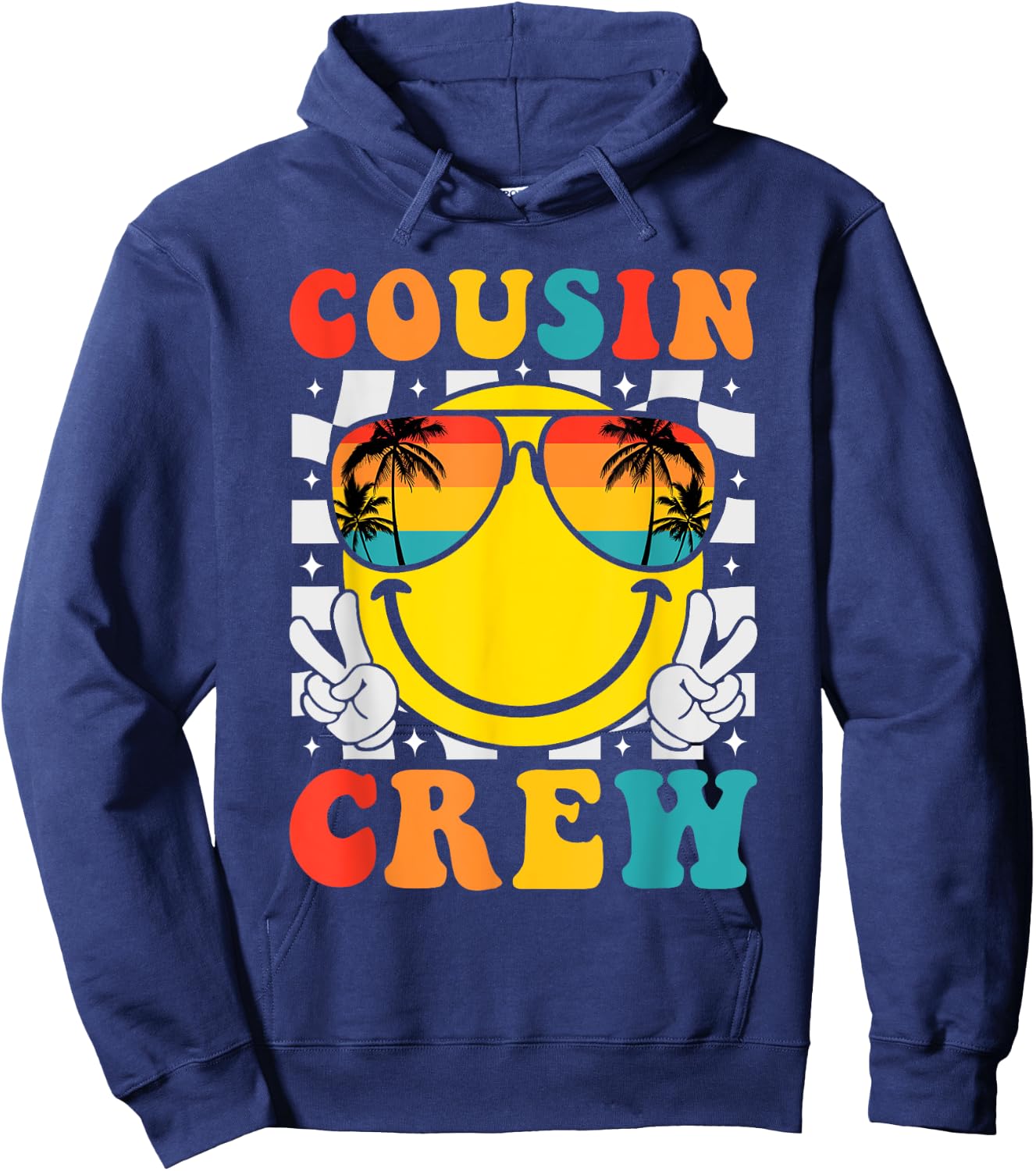 Cousin crew 2025 Summer Vacation Beach Family Trips Matching Hoodie - Hoodie | Navy