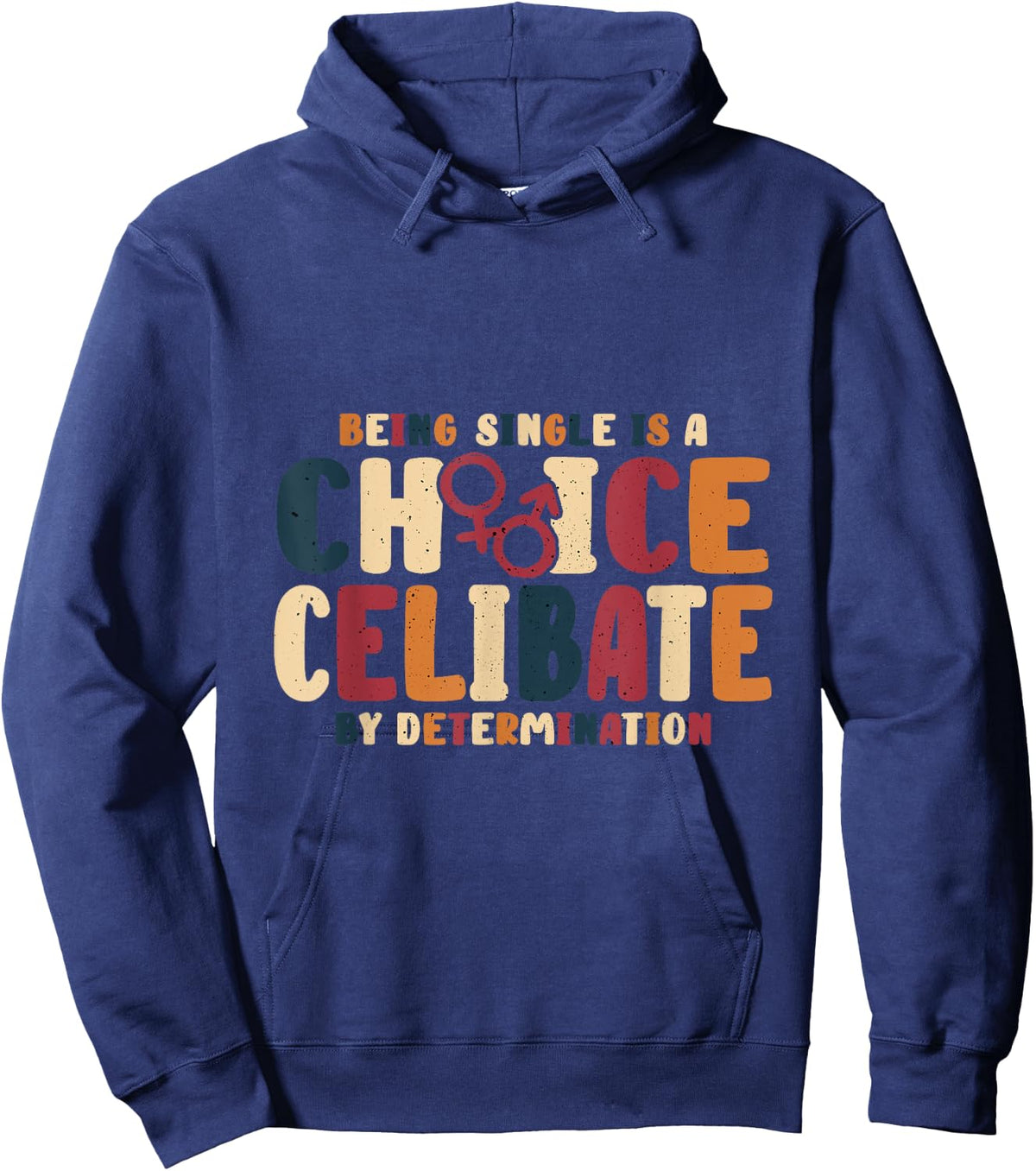 Celibate By Determination Cool Celibacy Rocks Women Hoodie - Hoodie | Navy
