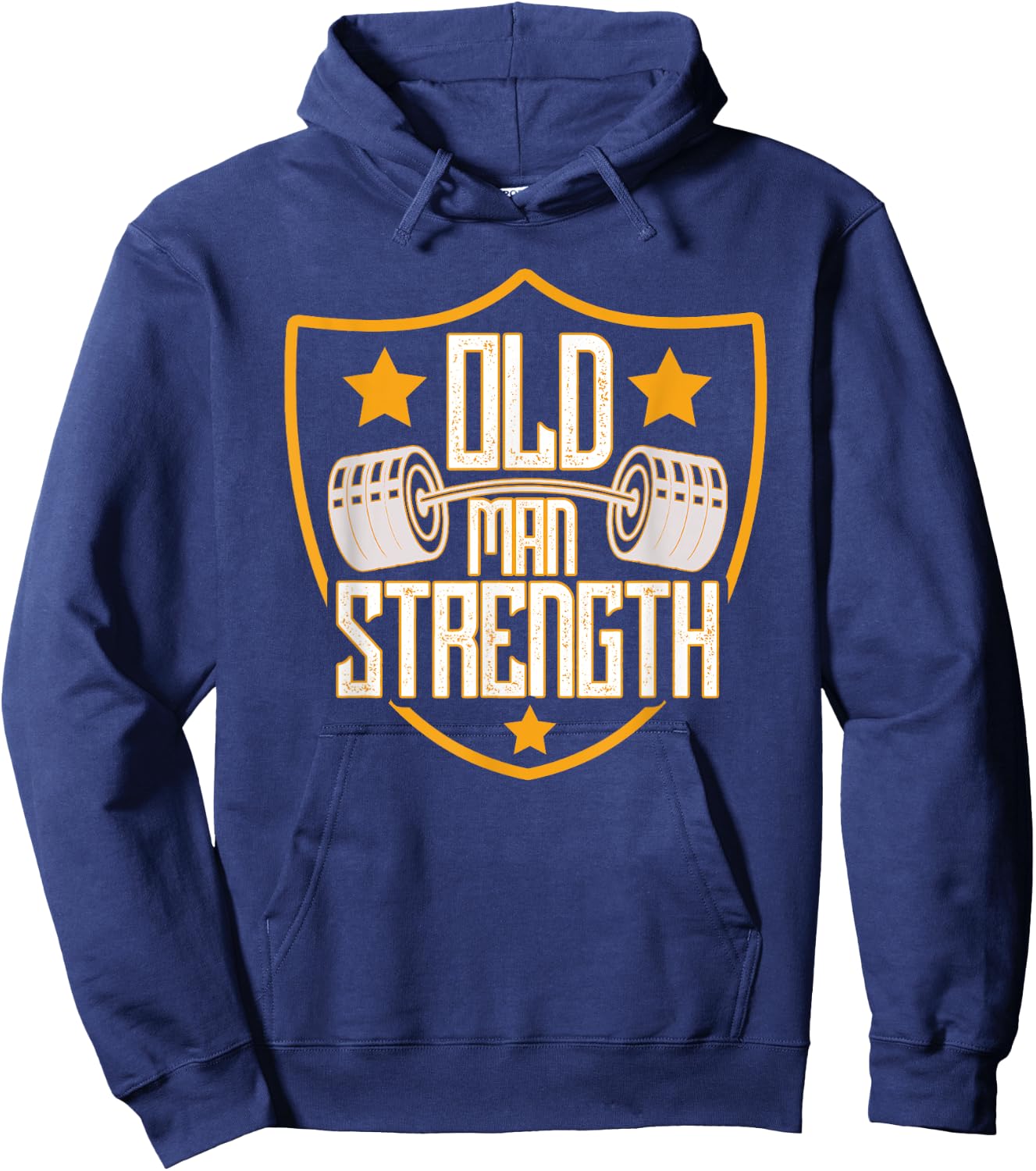 Old Man Strength Gym Father's Day Gift Dad Hoodie - Hoodie | Navy