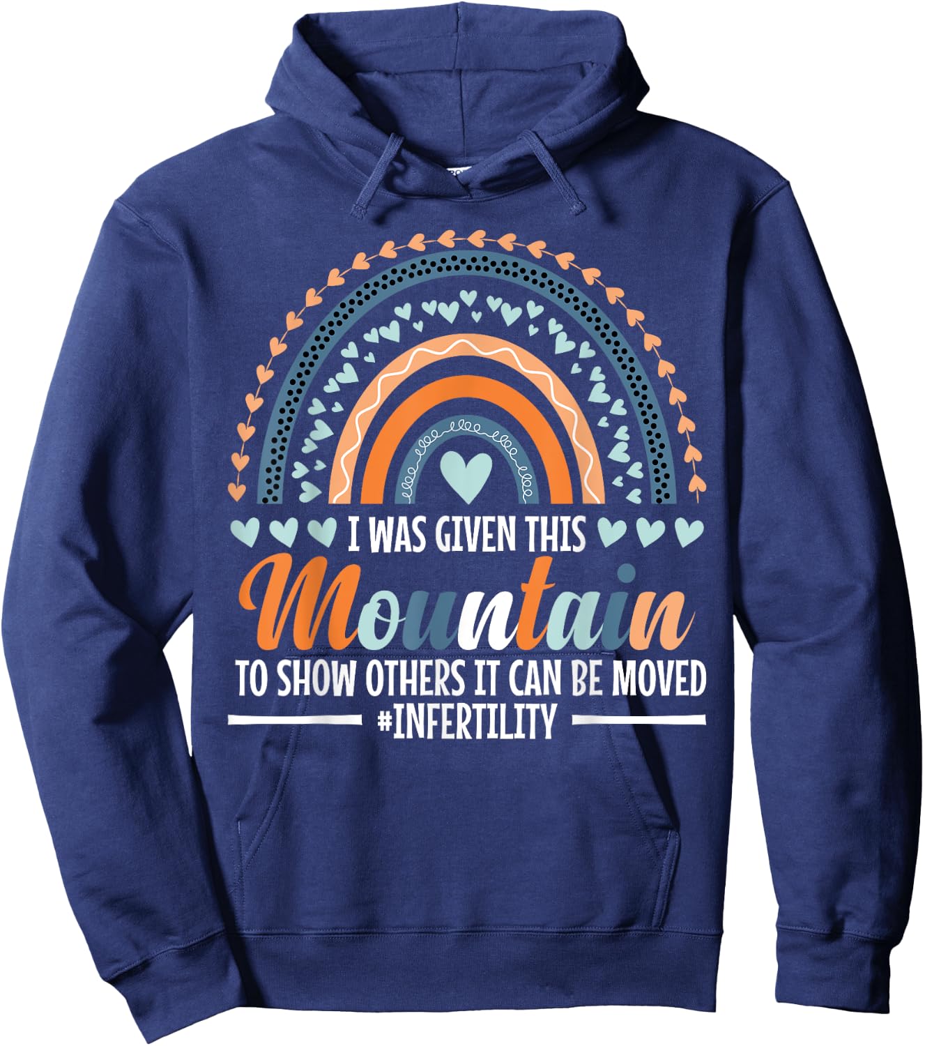 Infertility Awareness IVF Strong IVF Essentials IVF Baby Hoodie - Hoodie | Navy