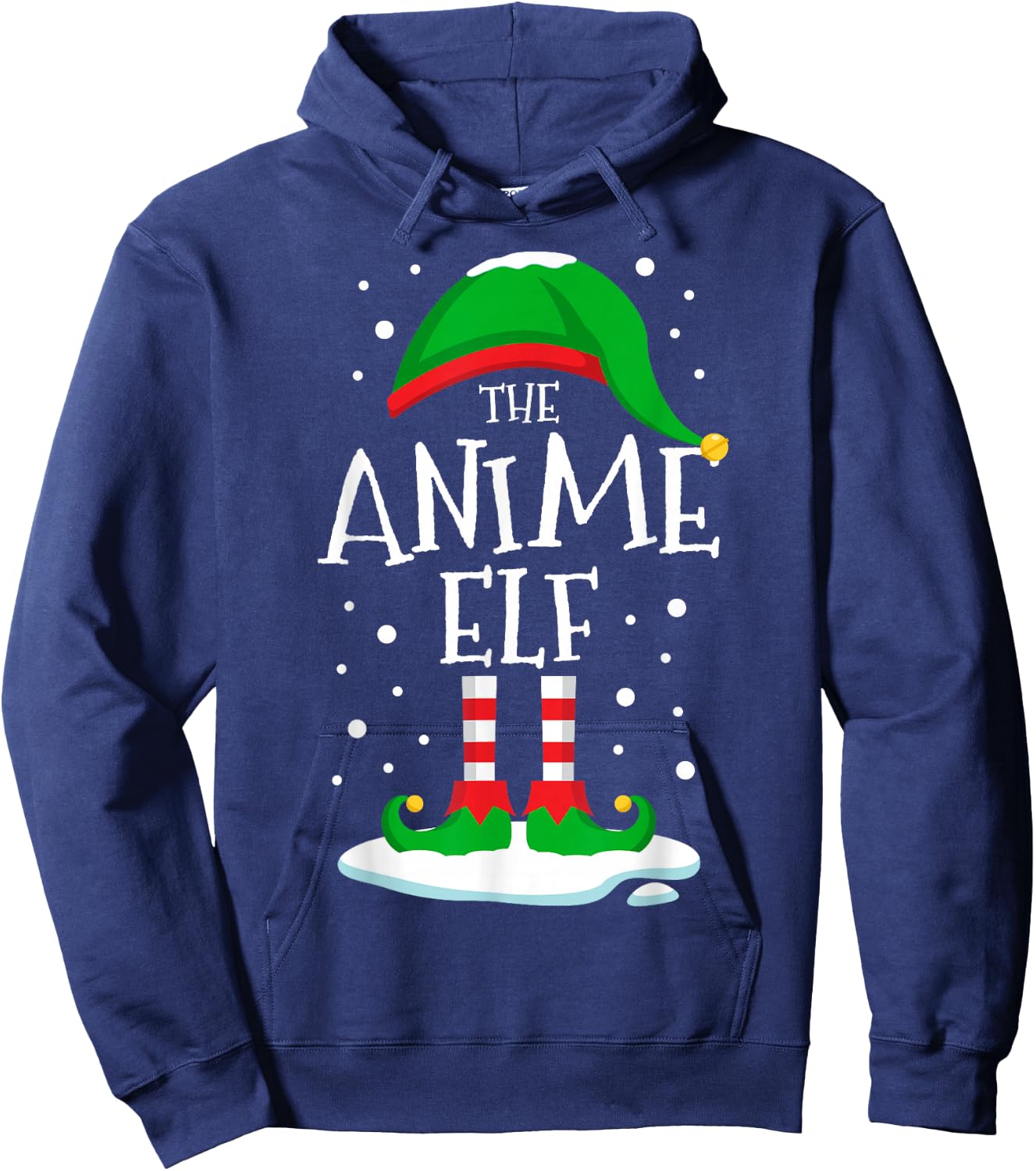 The Anime Elf Christmas Family Matching Xmas Group Funny Hoodie - Hoodie | Navy