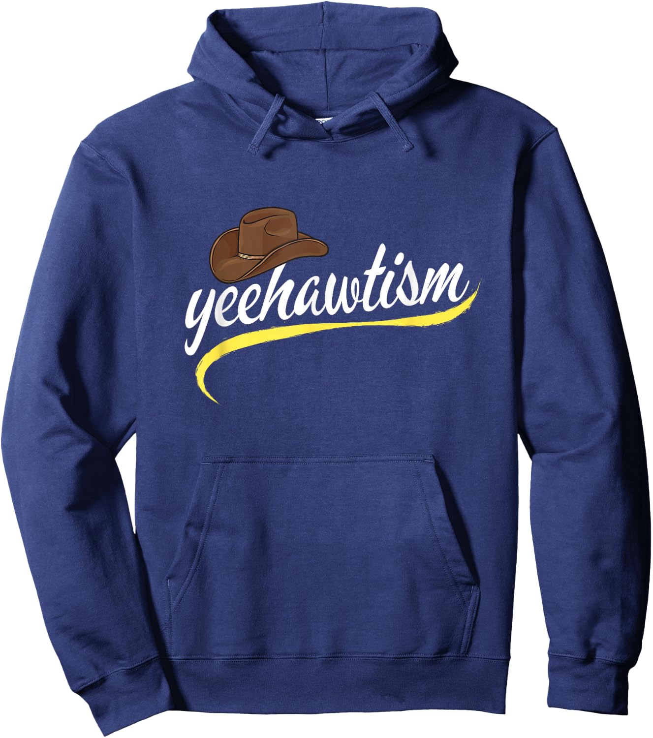 Yeehawtism Cowboy Yeehaw Autism Spectrum Autistic Western Hoodie - Hoodie | Navy