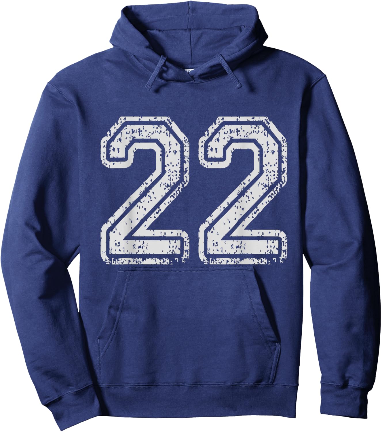 Team Jersey Uniforms Number 22 School Sports 22nd Birthday Hoodie - Hoodie | Navy