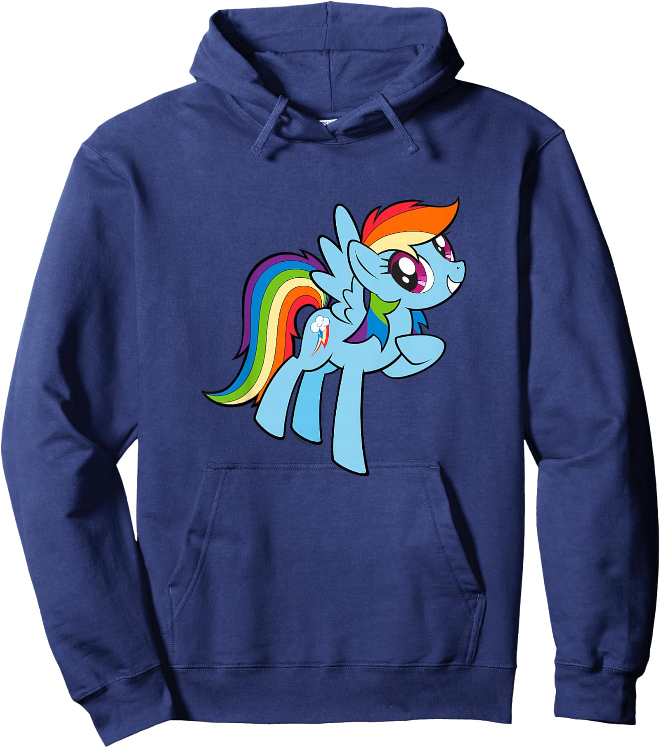 My Little Pony: Friendship is Magic Adorable Rainbow Dash Hoodie - Hoodie | Navy