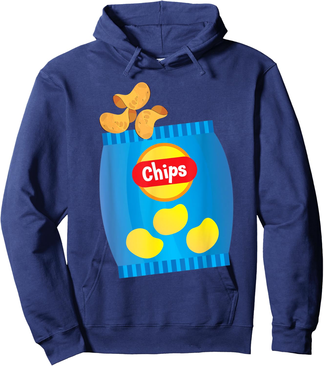 Bag Of Chips Funny Halloween Costume Hoodie - Hoodie | Navy