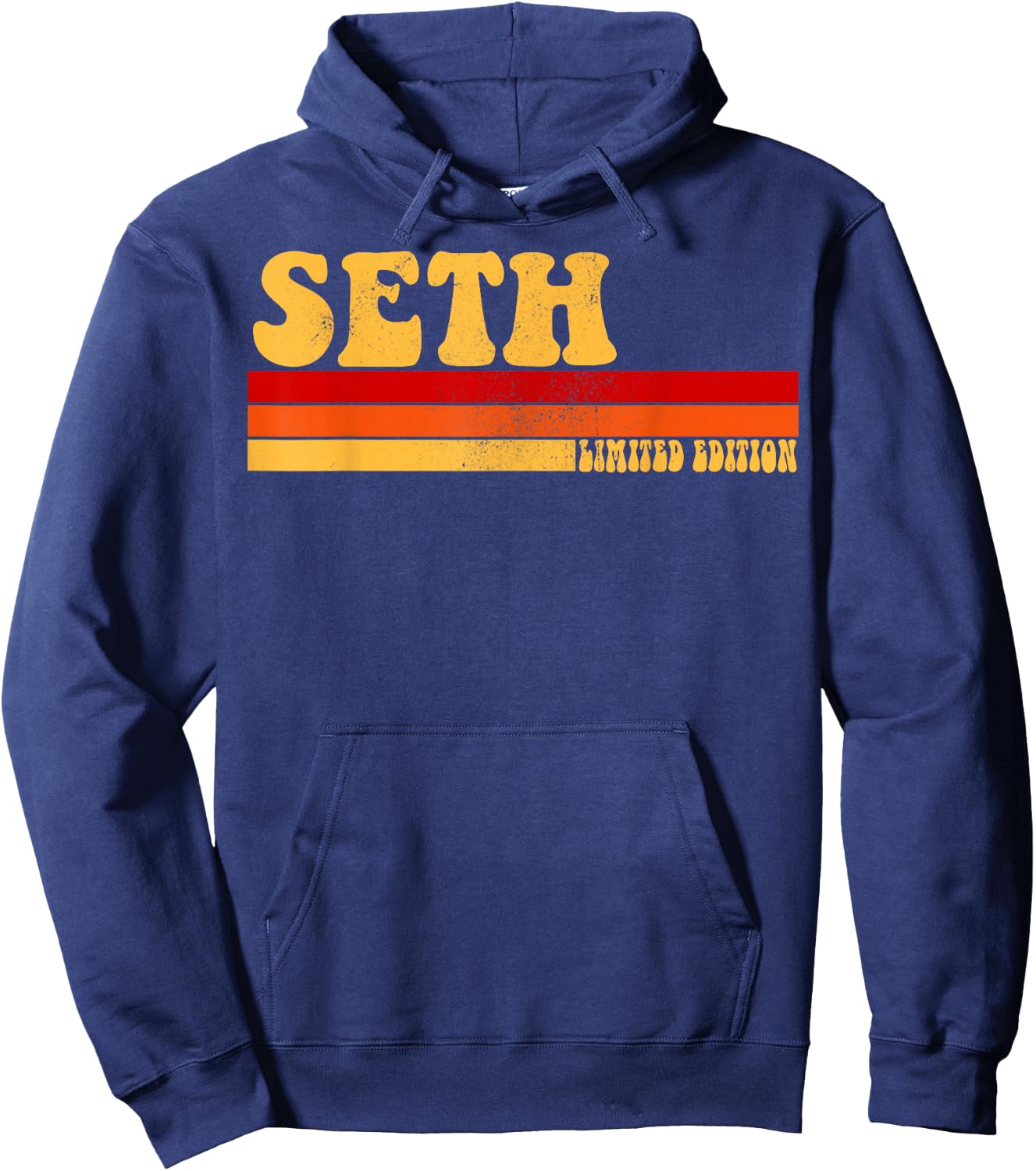 SETH Name Personalized Idea Men Retro Vintage SETH Hoodie - Hoodie | Navy