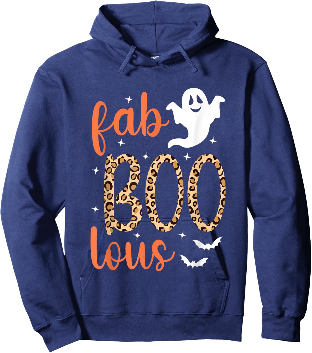 Fab Boo Lous Cute Ghost Halloween Fabulous Halloween Hoodie - Hoodie | Navy