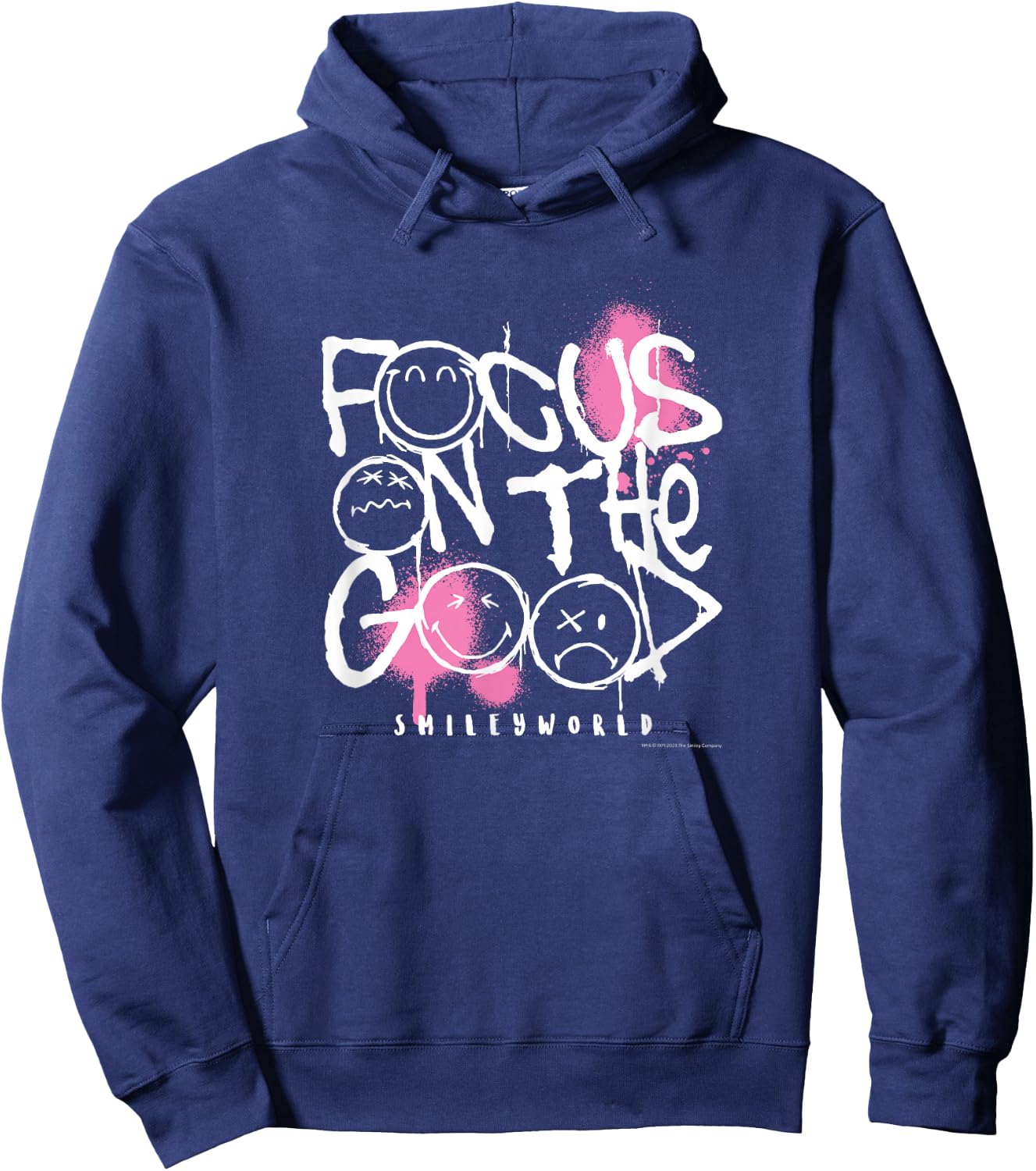 Graffiti Focus On The Good Hoodie - Hoodie | Navy