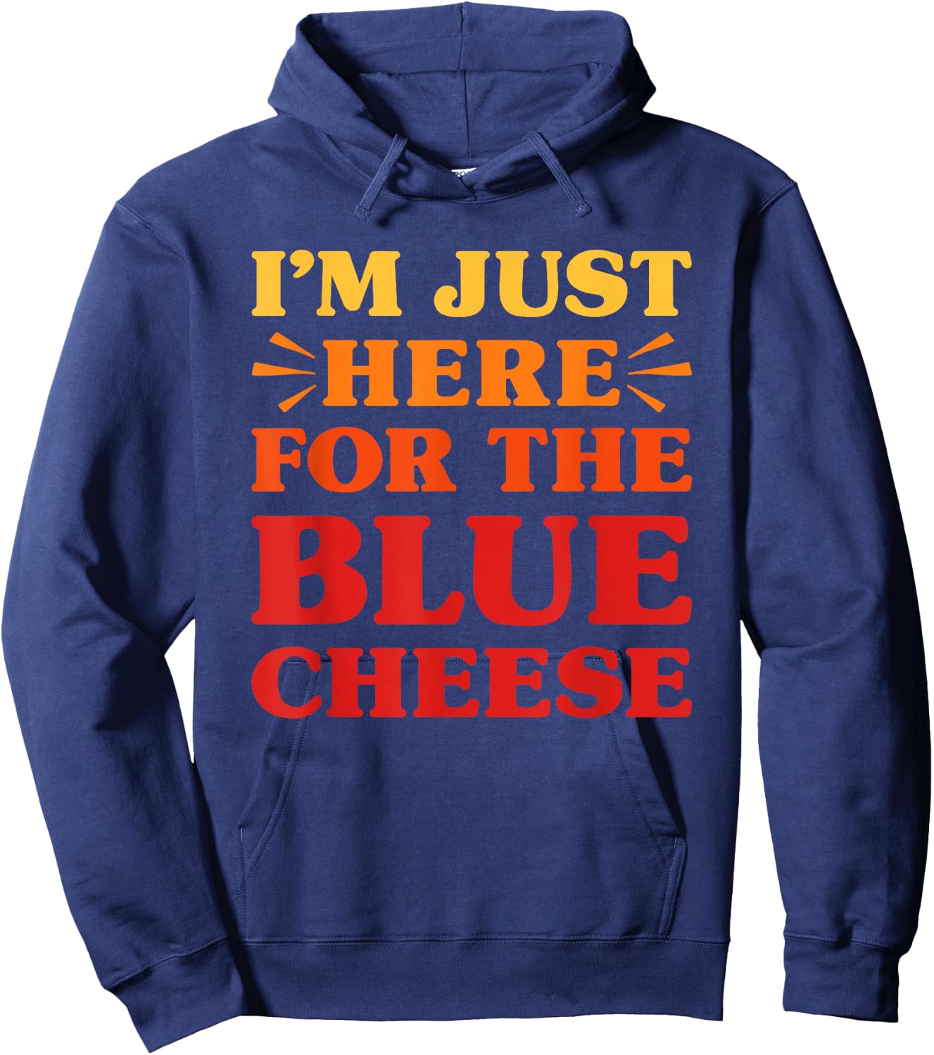 Blue Cheese I Love Blue Cheese Funny Food Lover Hoodie - Hoodie | Navy
