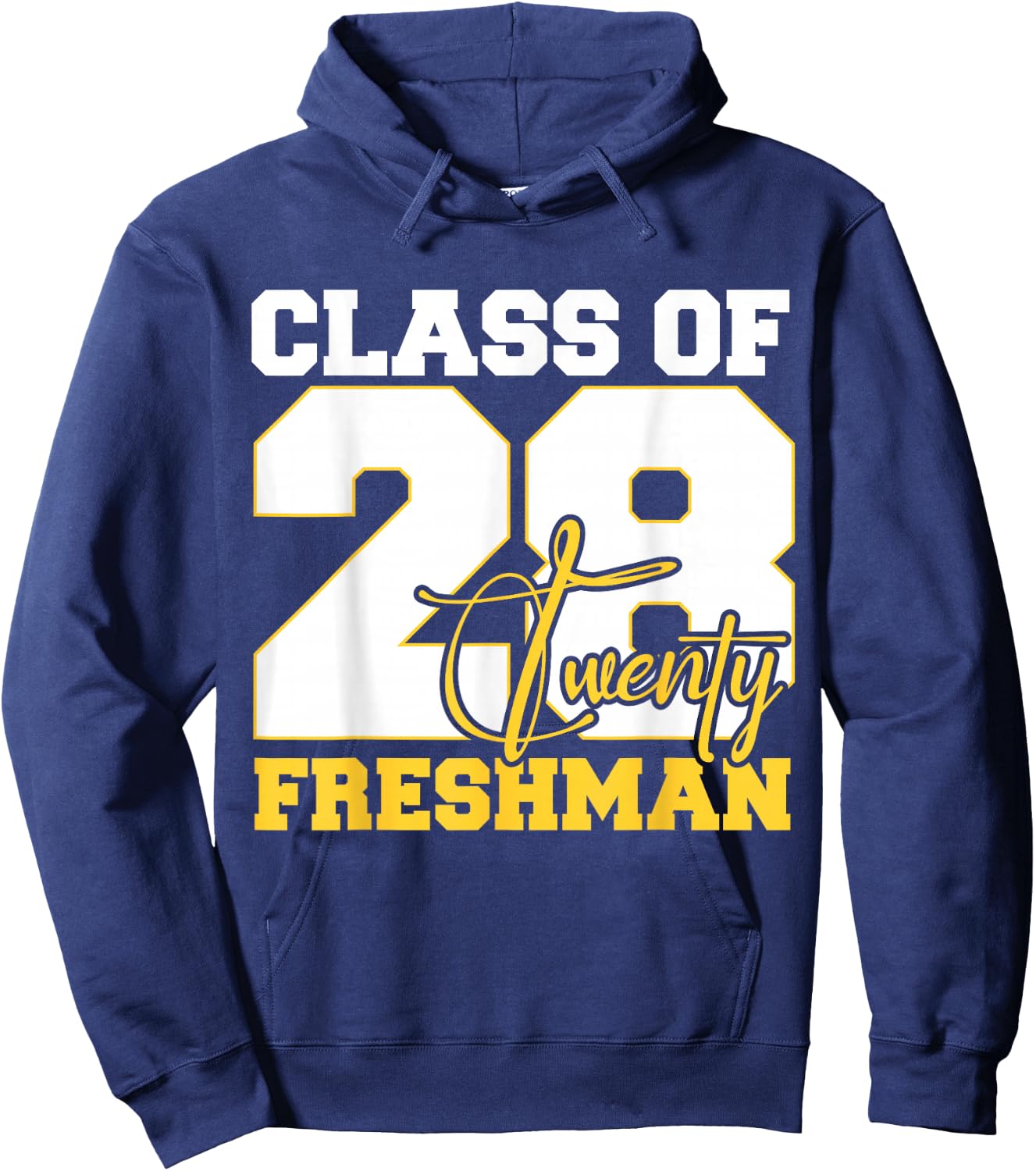 Class of 2028 Freshman High School Back To School 9th Grade Hoodie - Hoodie | Navy