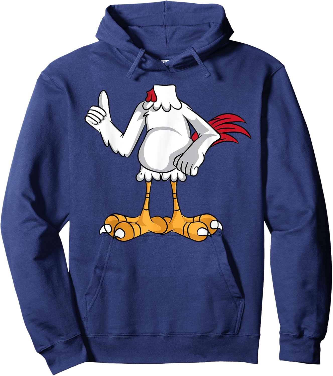 Chicken Costume Halloween Easy Cosplay Last Minute Outfit Hoodie - Hoodie | Navy