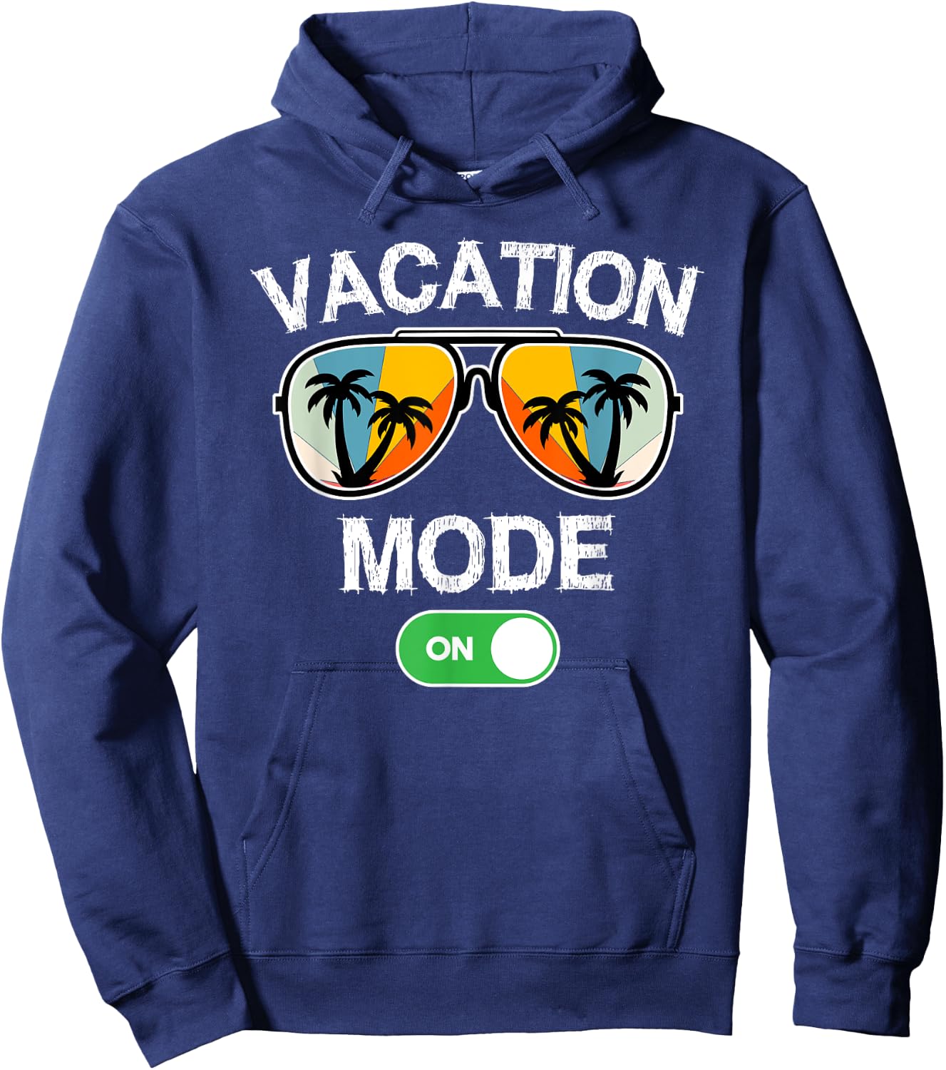 Vacation Mode On Sunglasses Retro Funny Family Matching Hoodie - Hoodie | Navy