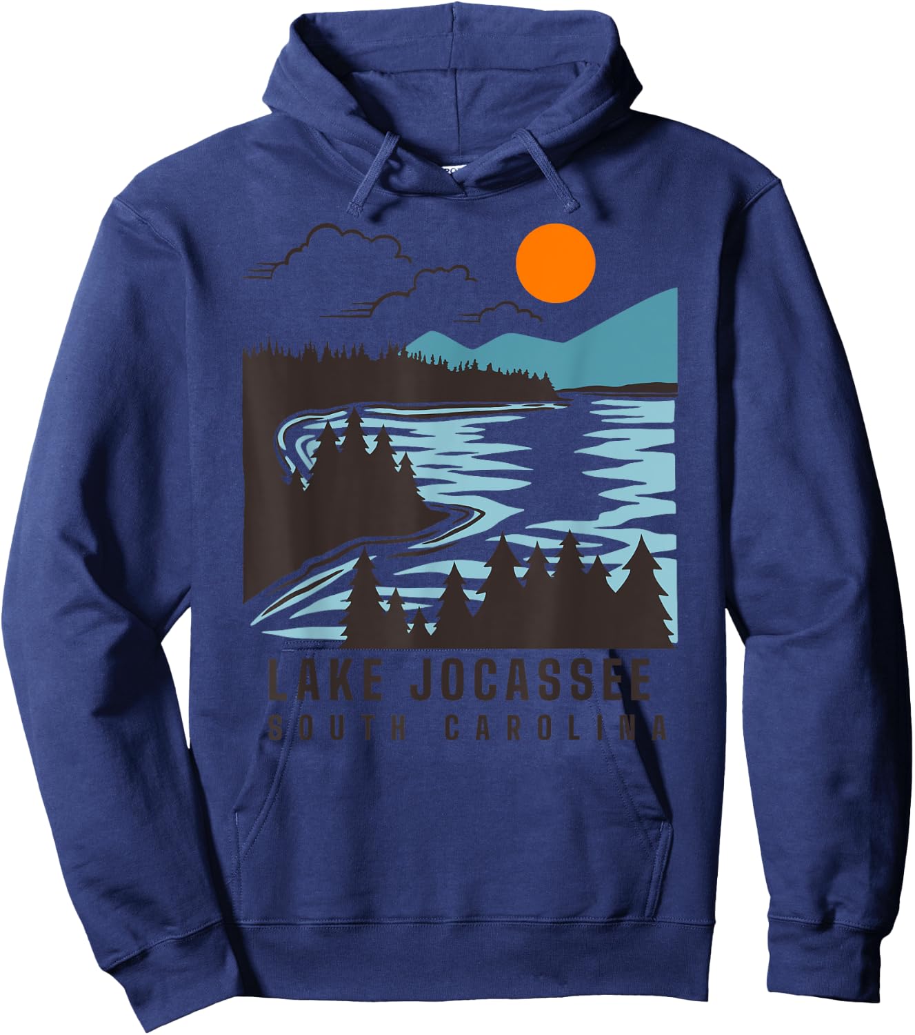 Lake Jocassee South Carolina Summer Lake Life Boating Men Women Kids Hoodie - Hoodie | Navy