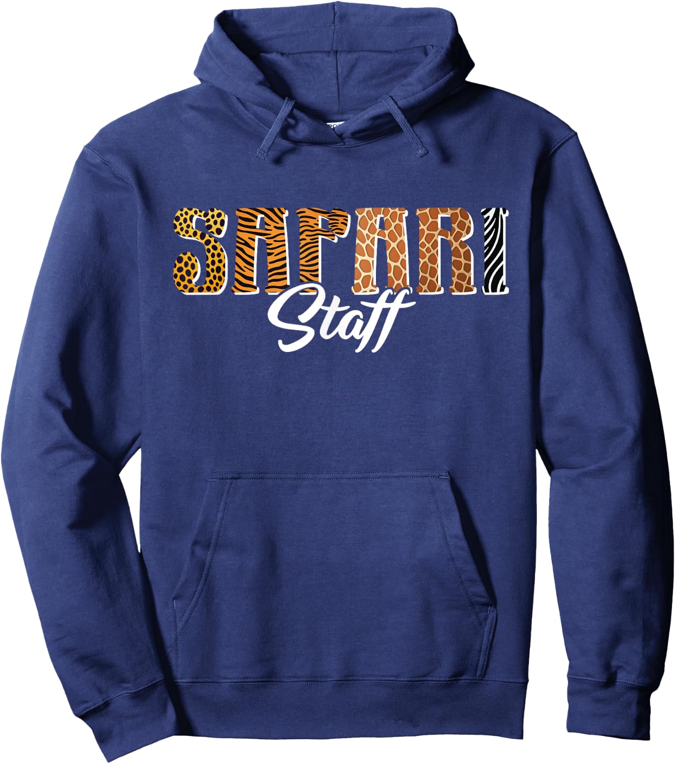 Safari Staff Wild Zoo Jungle Animal Birthday Matching Family Hoodie - Hoodie | Navy