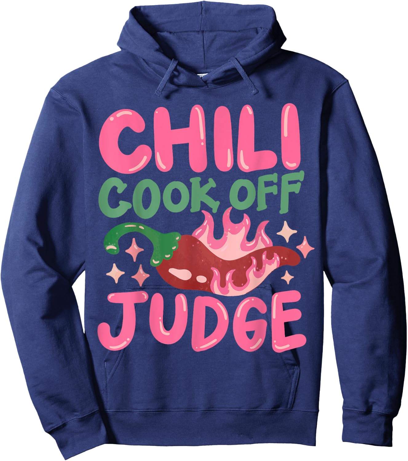 Chili Cook Off Judge Red Chili Hoodie - Hoodie | Navy