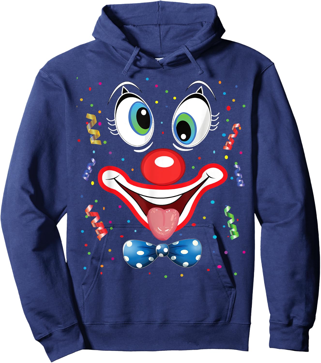Carnival Clown Face Circus Costume Kids Men Women Carnivals Hoodie - Hoodie | Navy