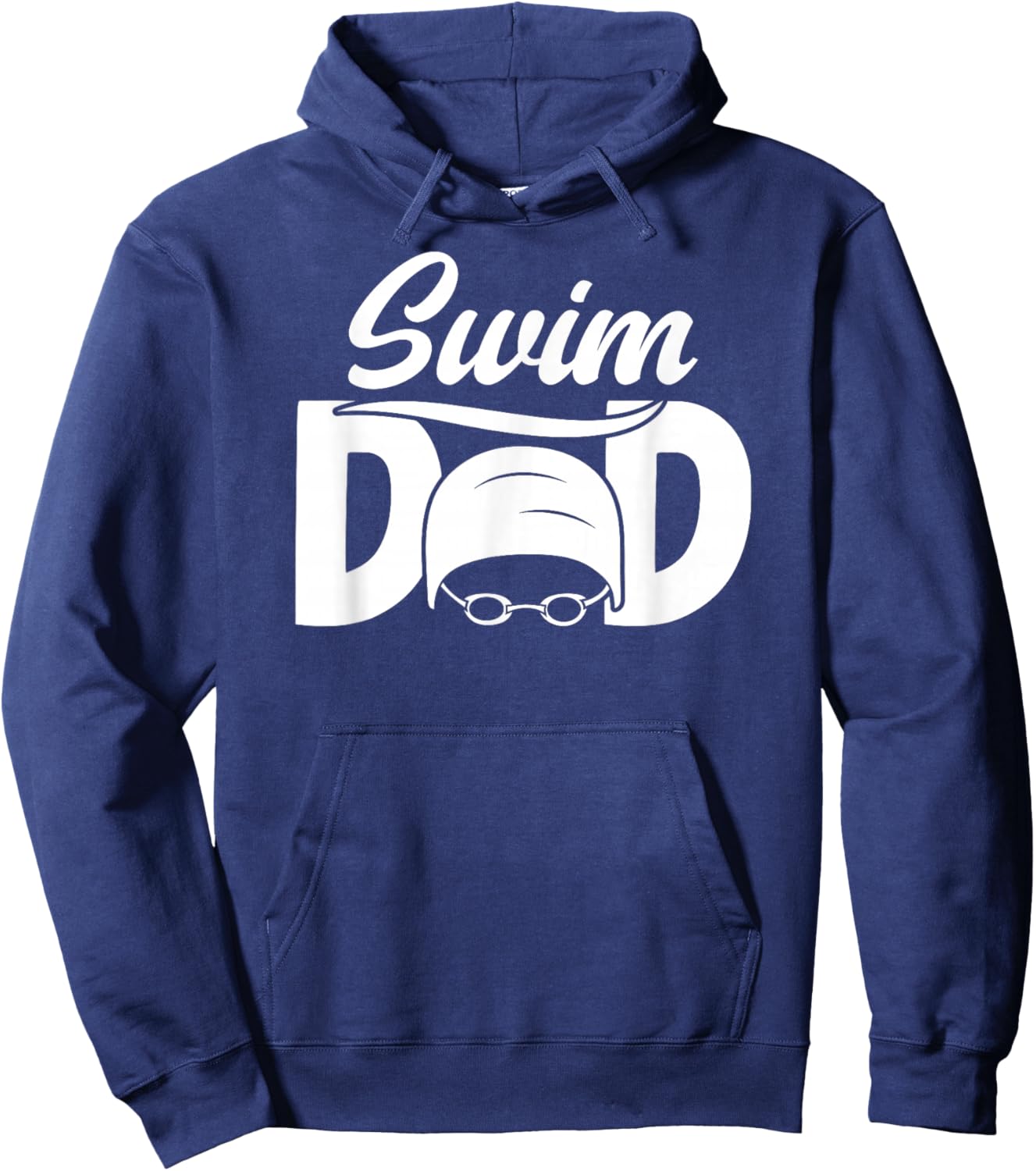 Swim Dad Proud Swimming Dad Of A Swimmer Dad Swim Father Hoodie - Hoodie | Navy
