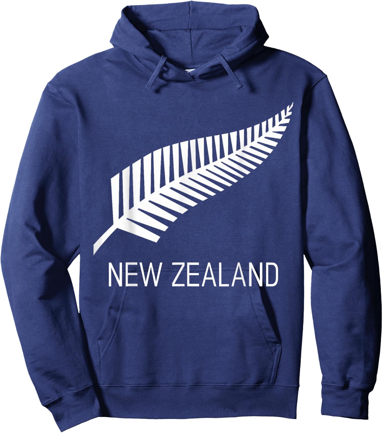 Black New Zealand Fern Shirt Black Proud Kiwi NZ Rugby Hoodie - Hoodie | Navy