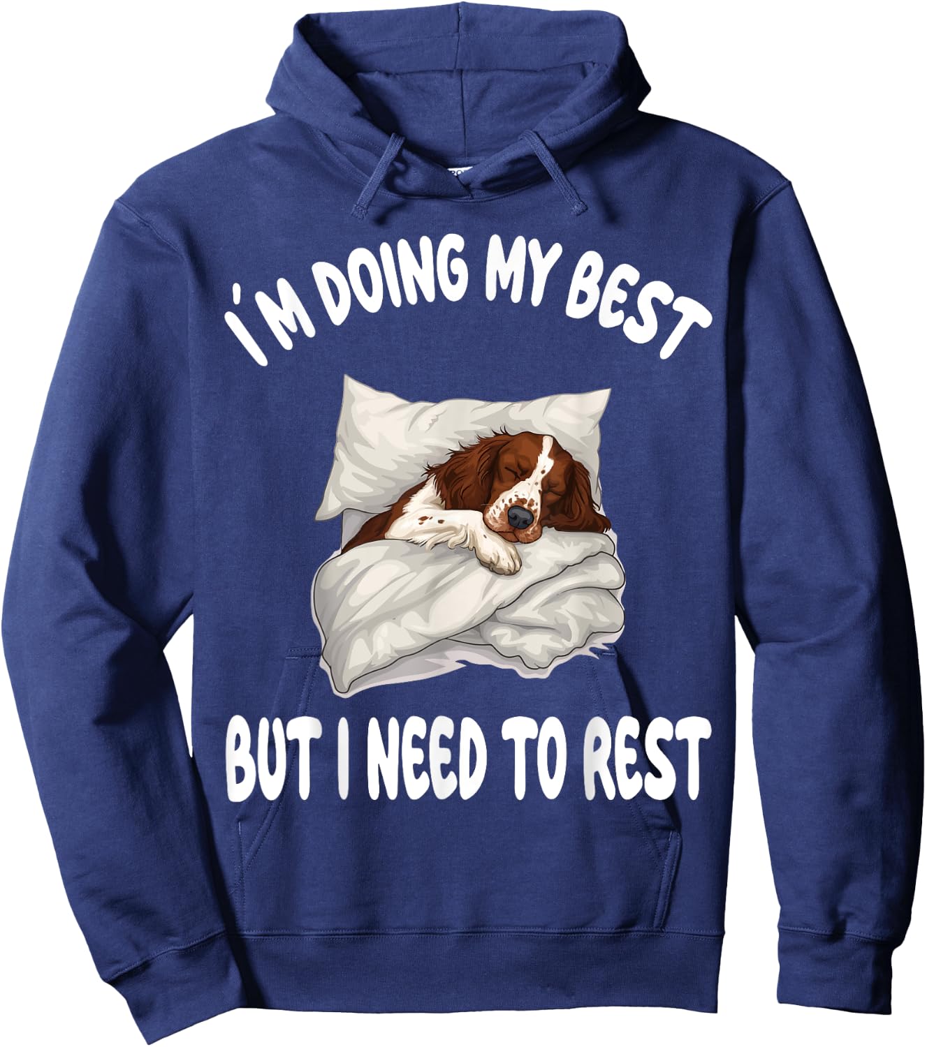 English Springer Spaniel Official Sleepshirt Pajamas Hoodie - Hoodie | Navy