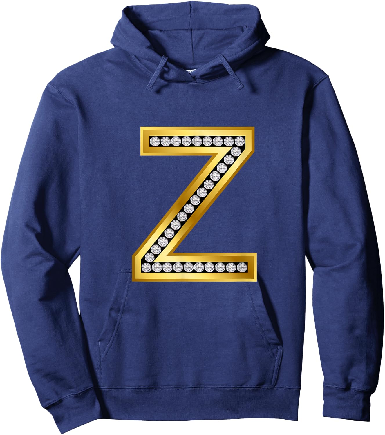 Cool Z Alphabet Cute Initial Monogram Letter Z Graphic Hoodie - Hoodie | Navy