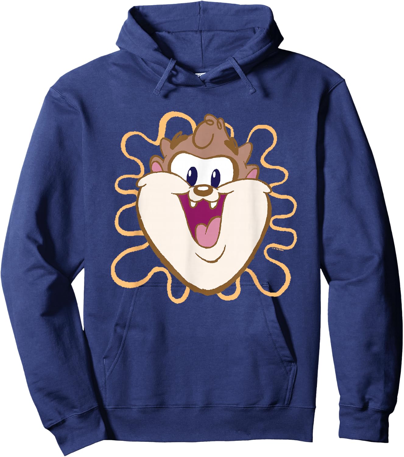Looney Tunes Baby Looney Tunes Cute Taz Big Face Logo Hoodie - Hoodie | Navy