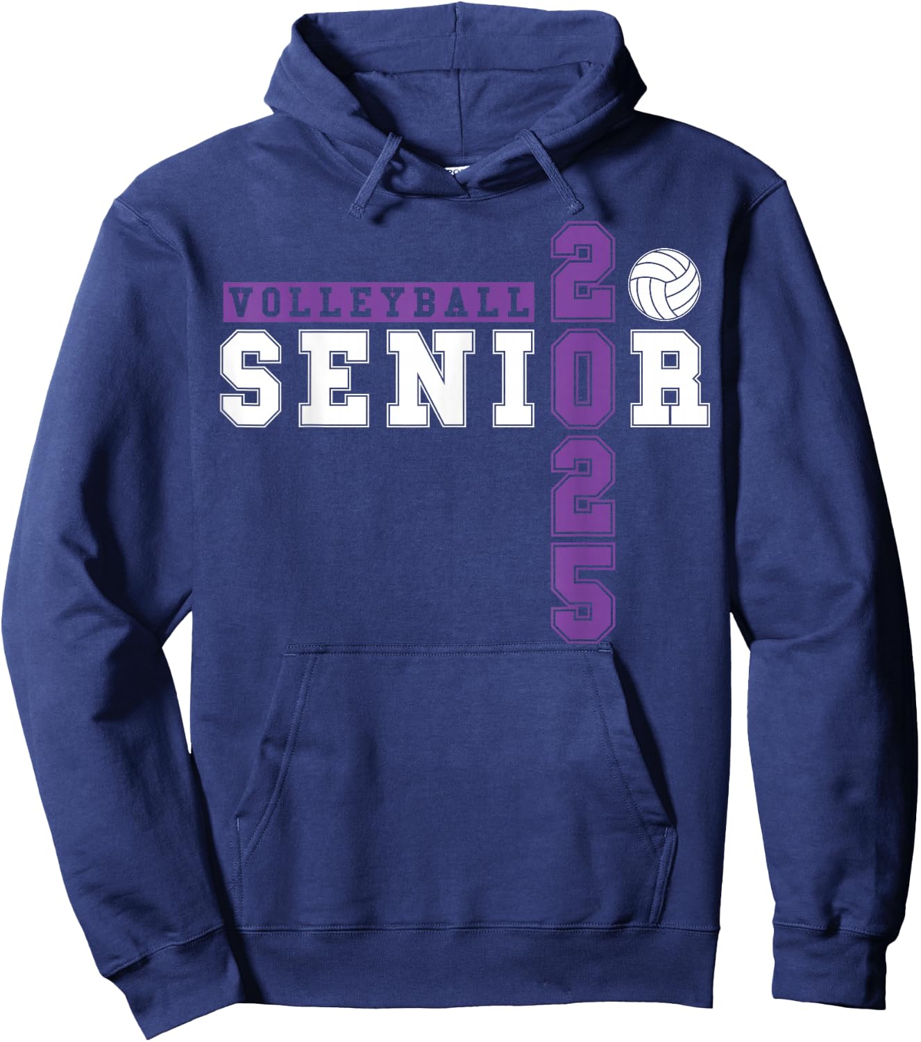 Volleyball Senior Night Volleyball Senior 2025 Graduation 26 Hoodie - Hoodie | Navy