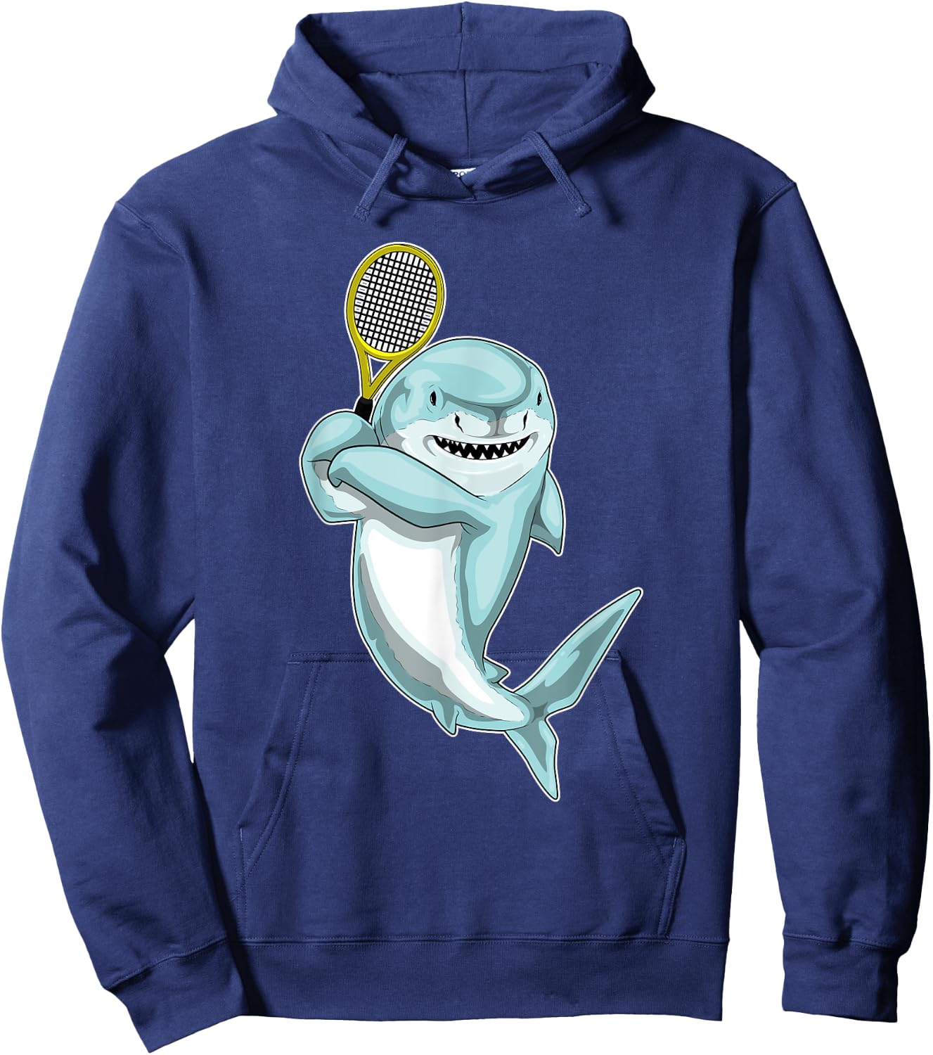 Shark Tennis Tennis racket Sports Hoodie - Hoodie | Navy