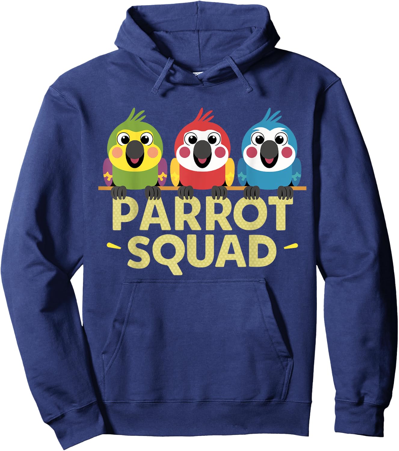Parrot Squad for Parrot Lover Shirt | Kids Parrot Hoodie - Hoodie | Navy