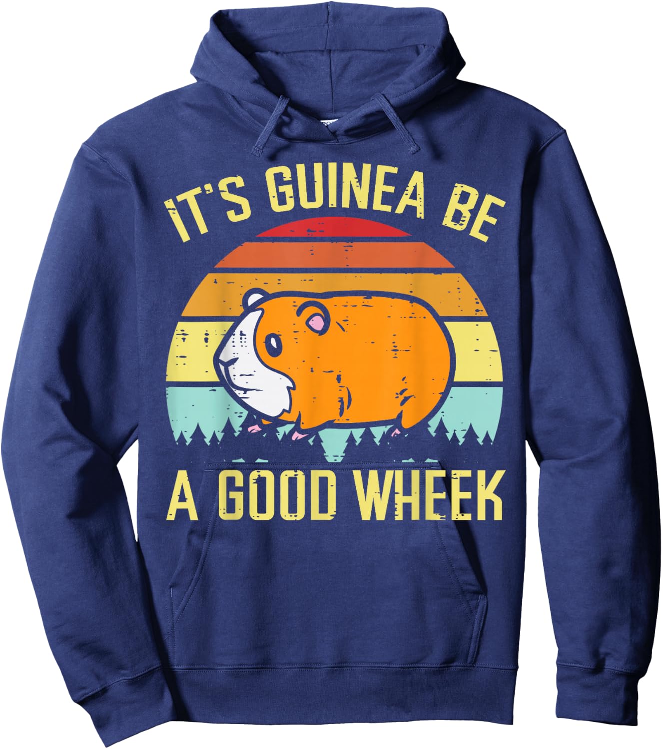 Guinea Pig Be A Good Wheek Funny Cavy Pun Women Men Kids Hoodie - Hoodie | Navy