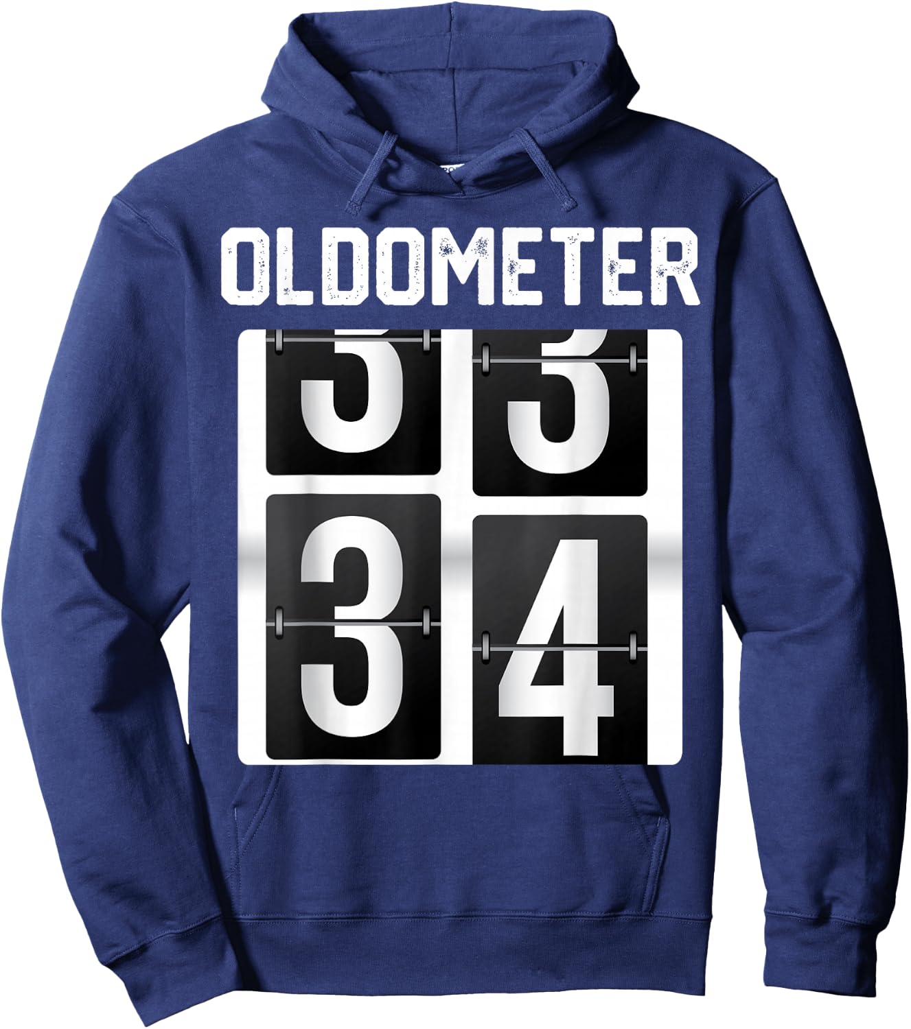 Oldometer 34 years old funny 34th Birthday Party Bday Hoodie - Hoodie | Navy