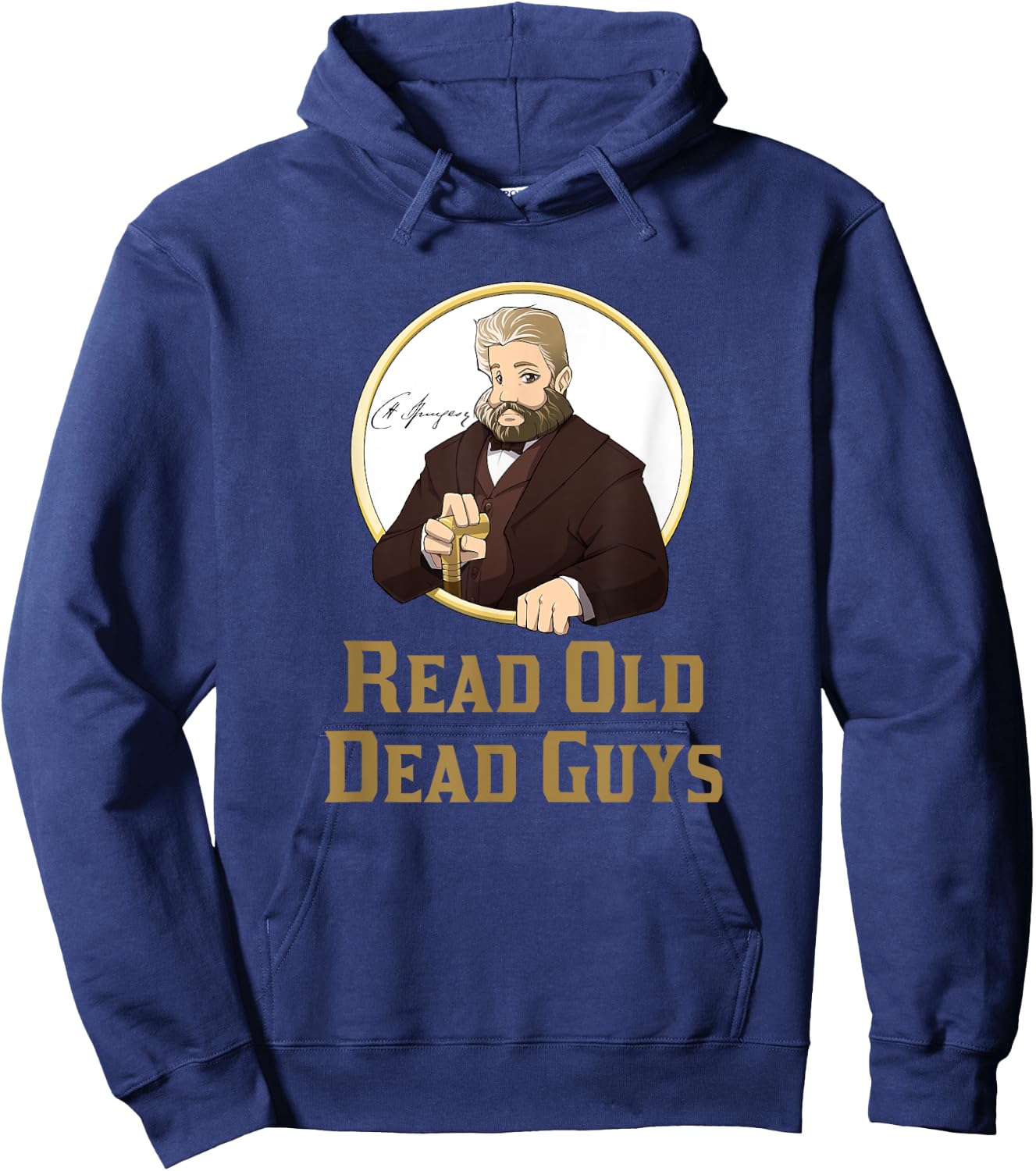 Read Old Dead Guys - funny C. H. Spurgeon bookworm Hoodie - Hoodie | Navy