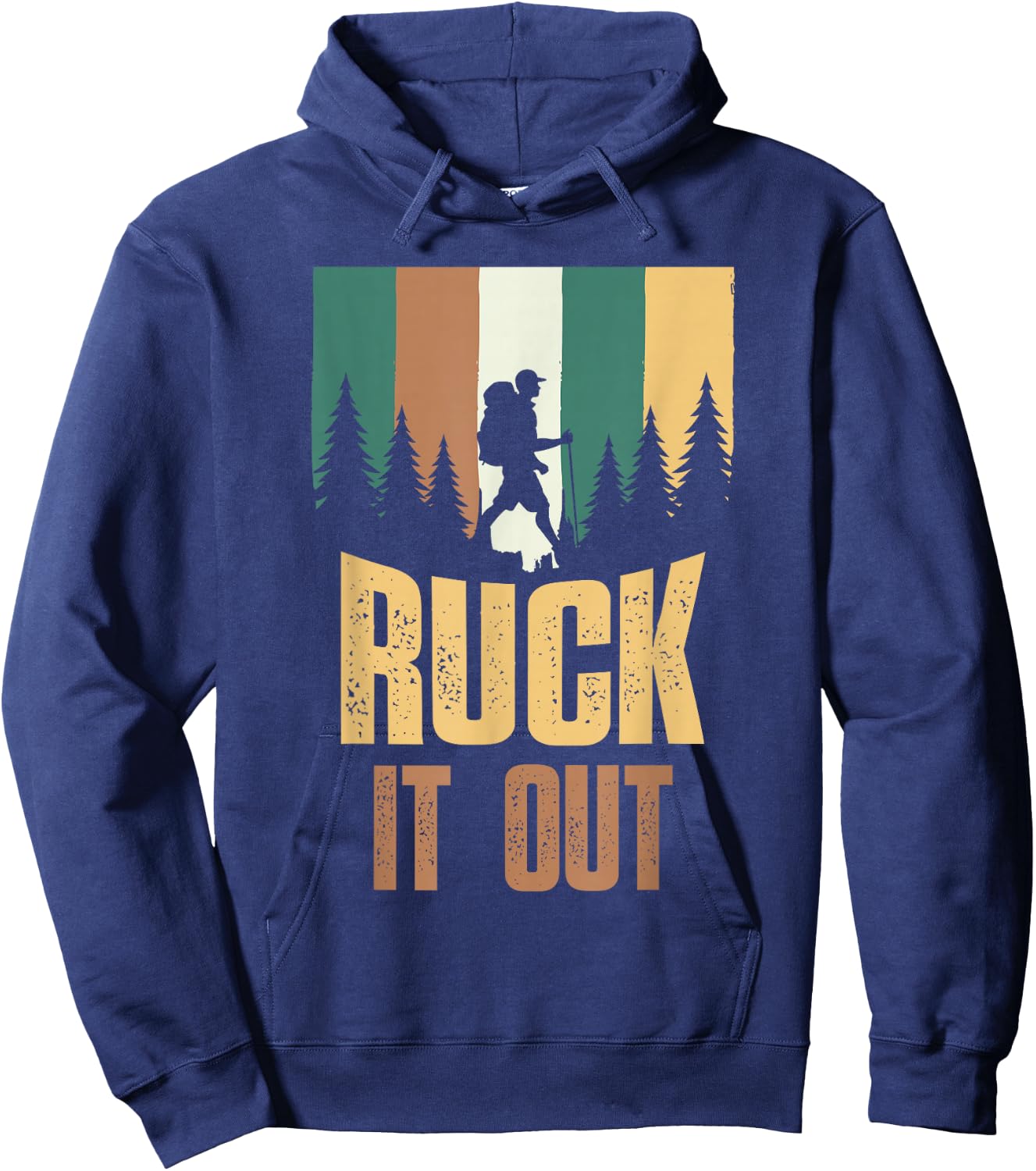 Ruck It Out Backpack Workout Rucking Hoodie - Hoodie | Navy
