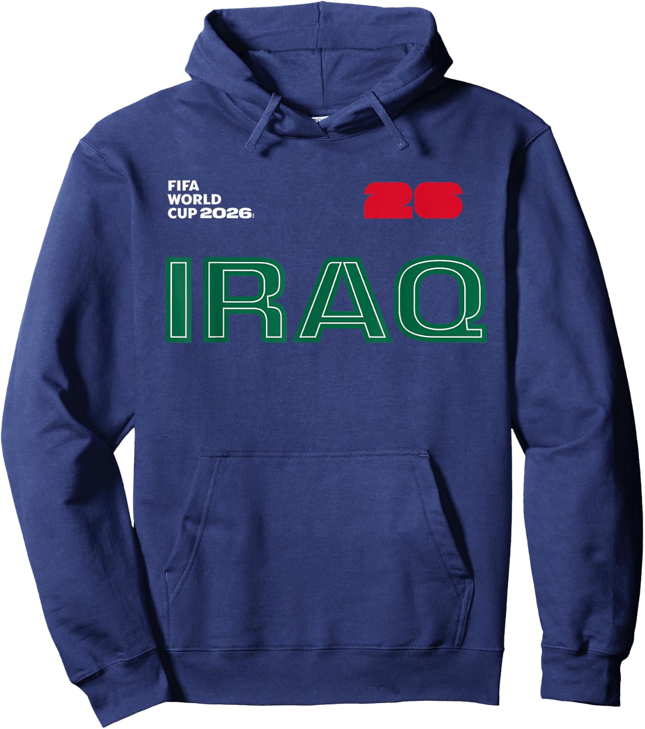 FIFA World CUP26 Iraq Outline Graphic Hoodie - Hoodie | Navy