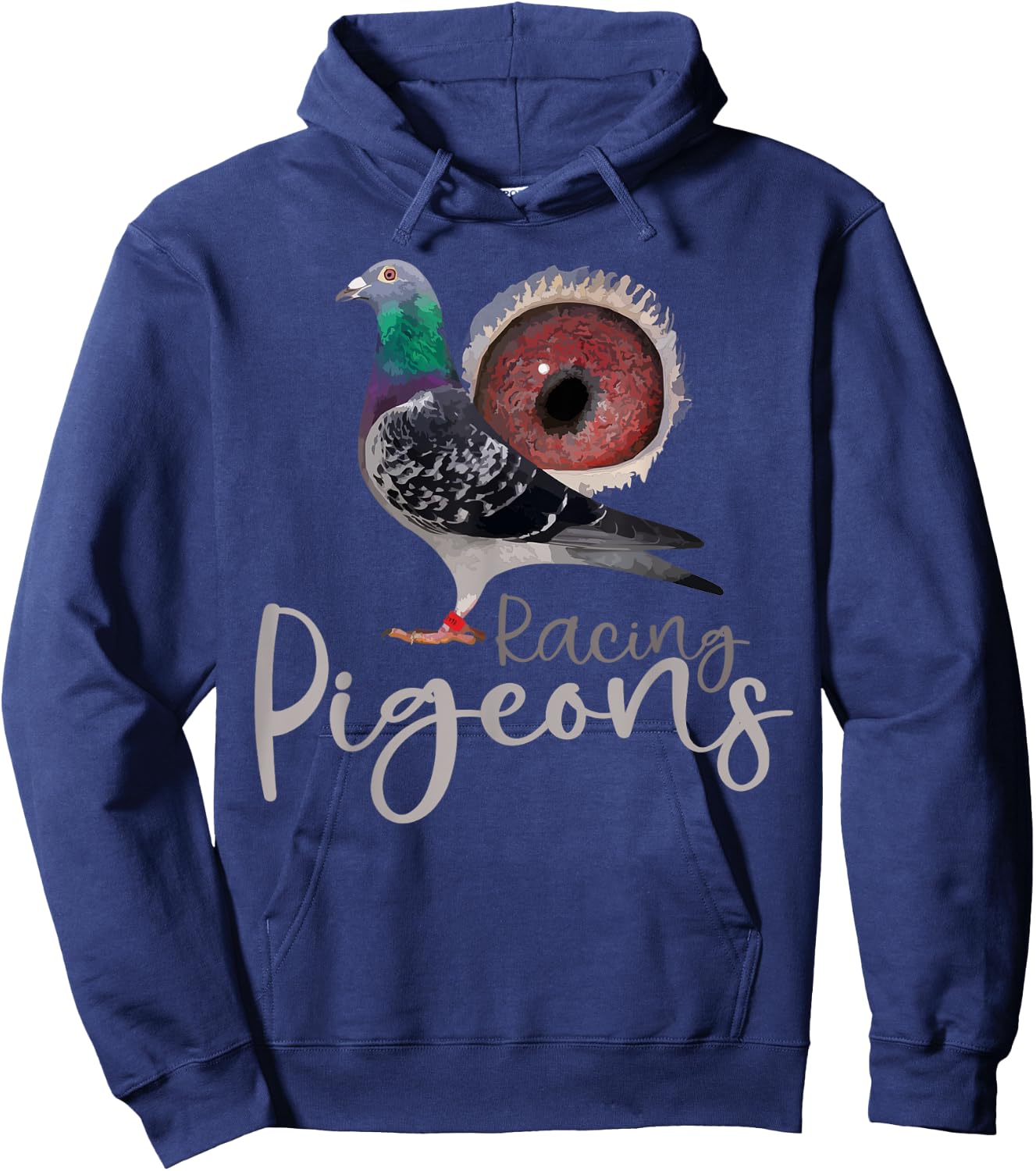 Funny Racing Pigeons of the World or Pigeons Racing , Small, Black Hoodie - Hoodie | Navy