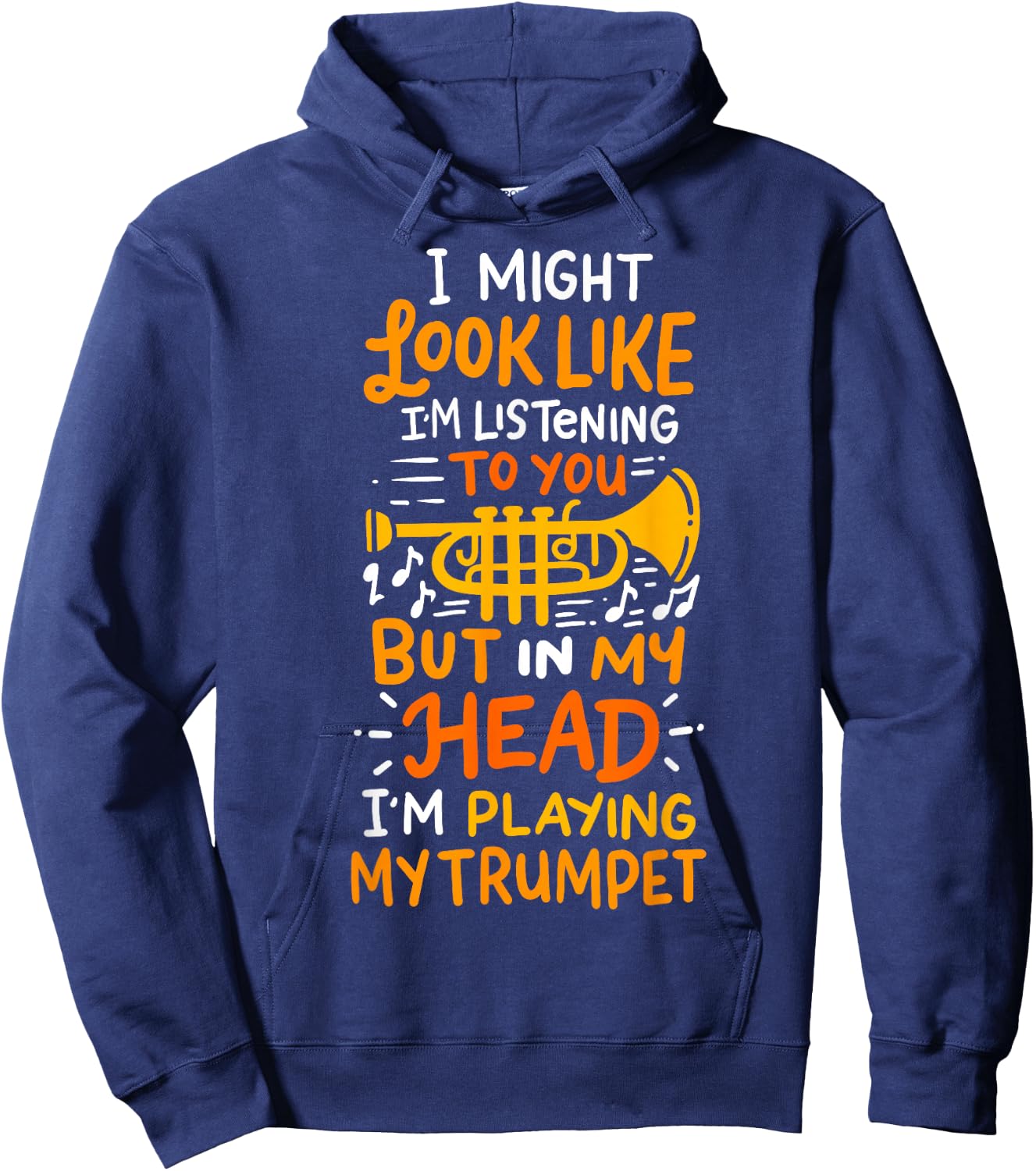 Musicians Birthday And Shop Trumpet Player Hoodie - Hoodie | Navy