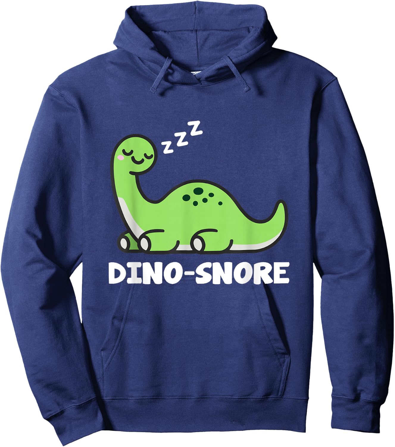 Dino Snore Adult Dinosaur Hoodie - Hoodie | Navy