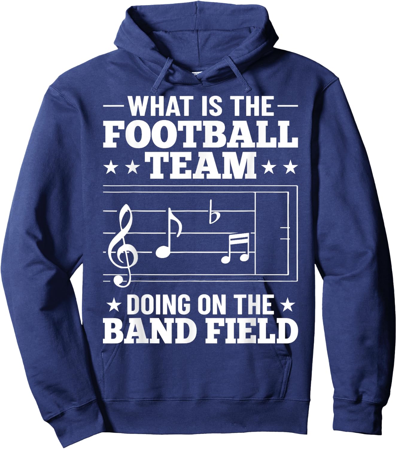 Music Teacher Marching Band Musician High School Bandmaster Hoodie - Hoodie | Navy