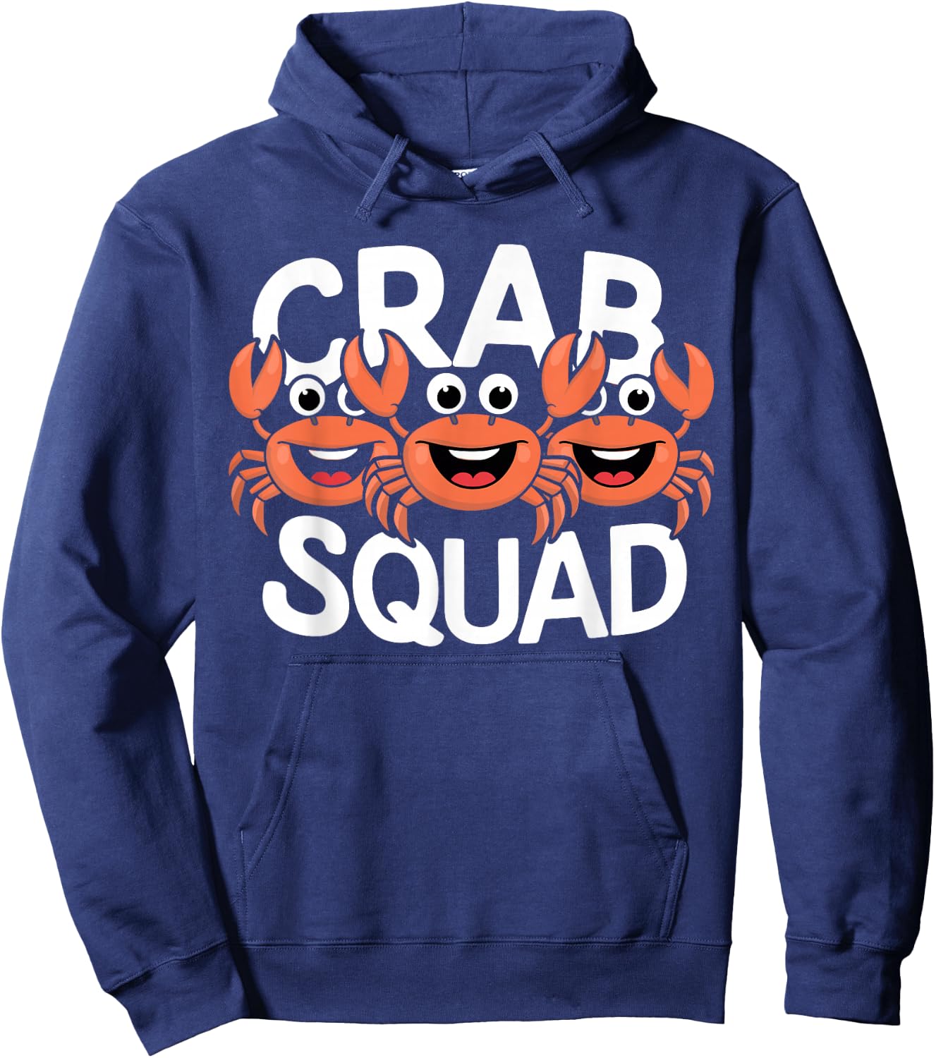 Crab Squad Ocean Beach Summer Party Sea Crustacean Seafood Hoodie - Hoodie | Navy